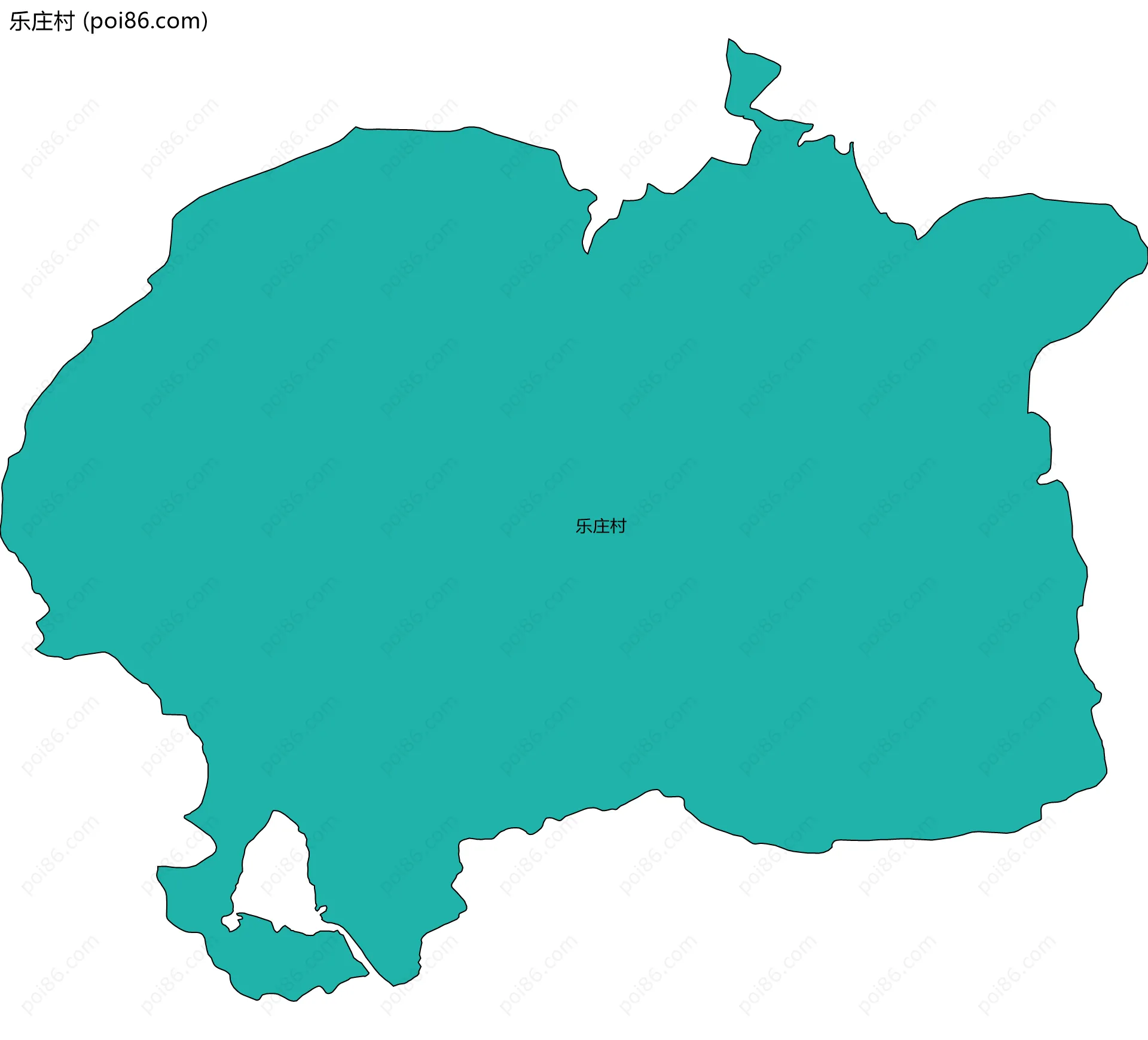 乐庄村边界地图