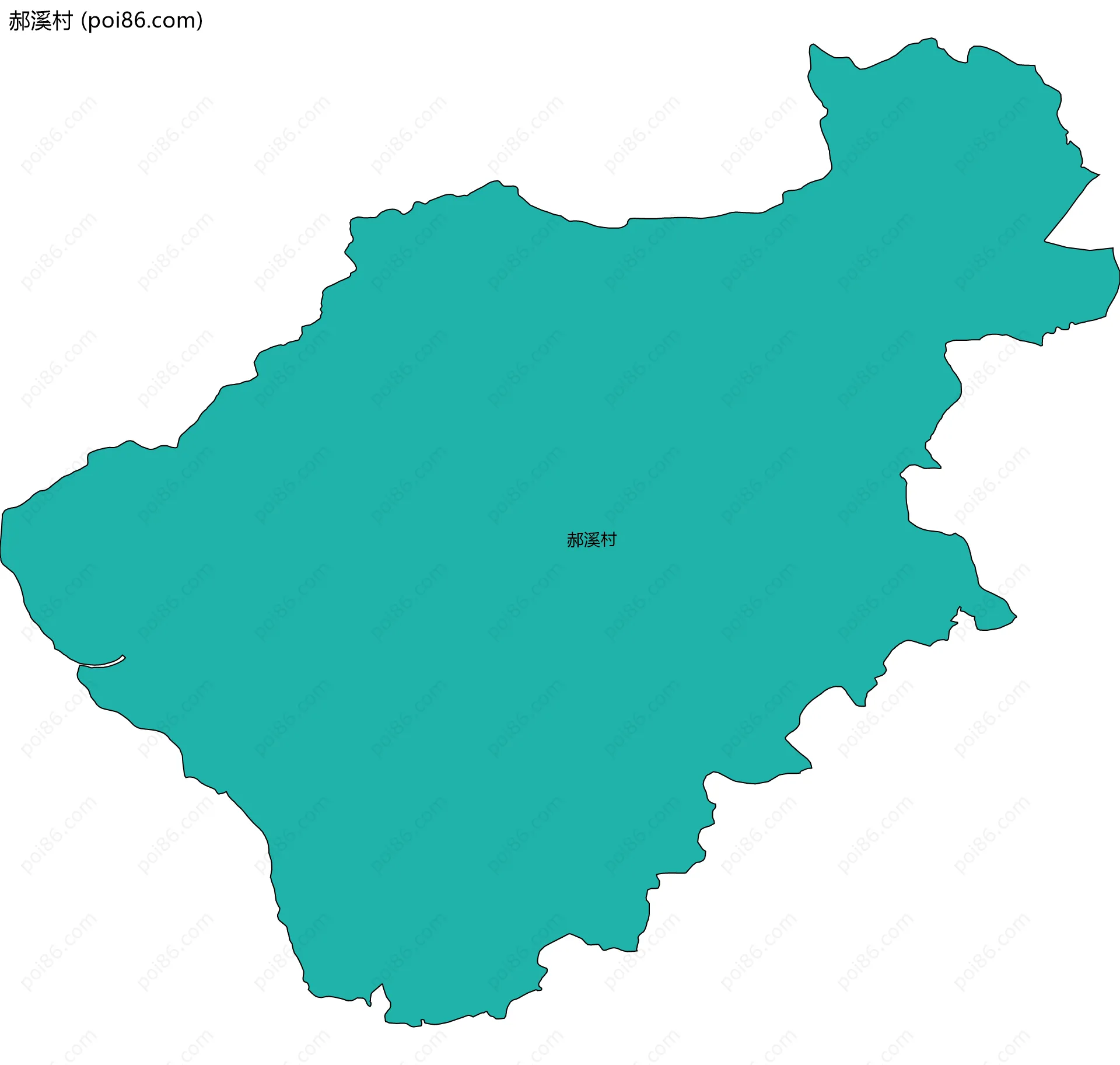 郝溪村边界地图
