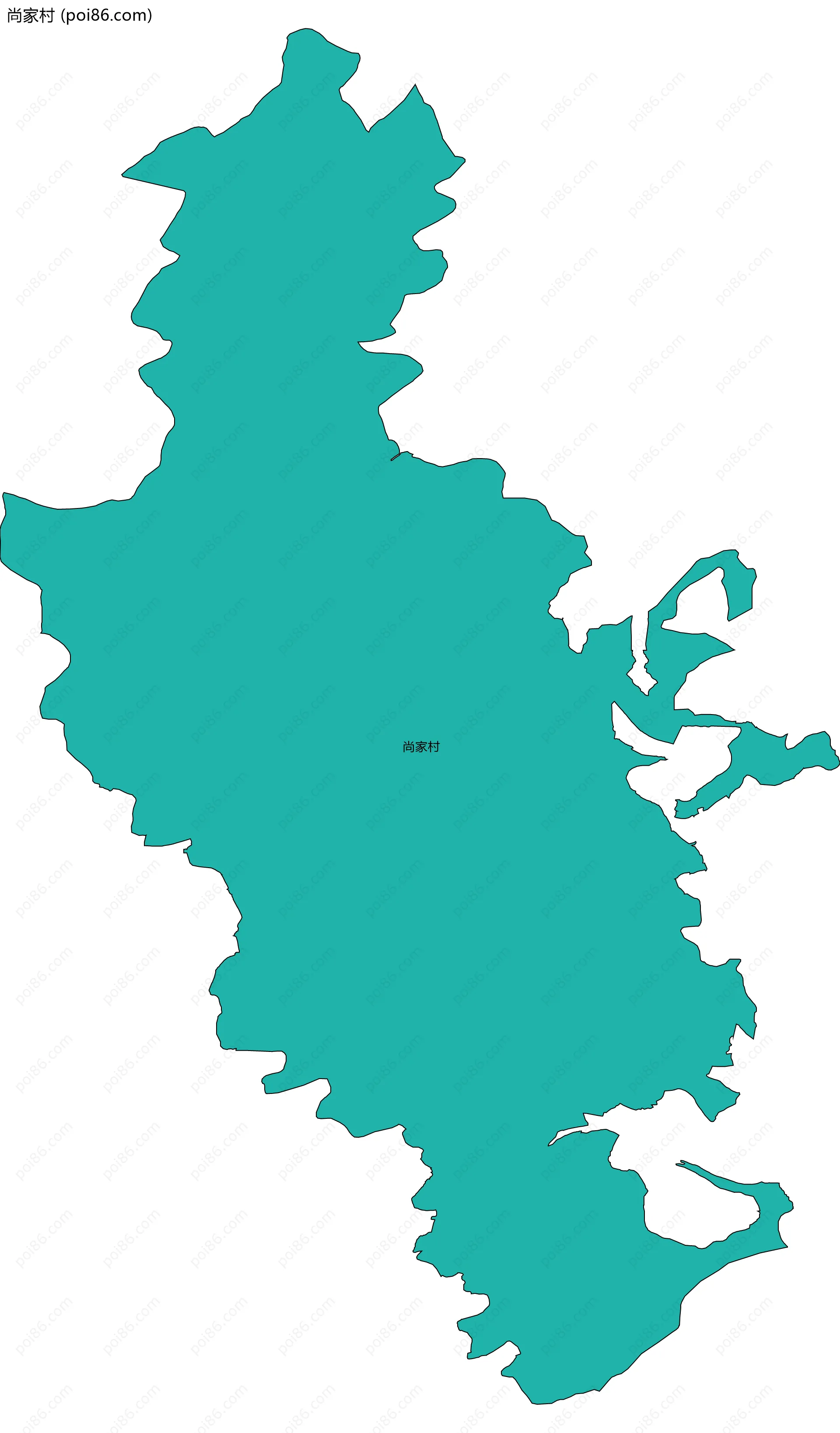 尚家村边界地图