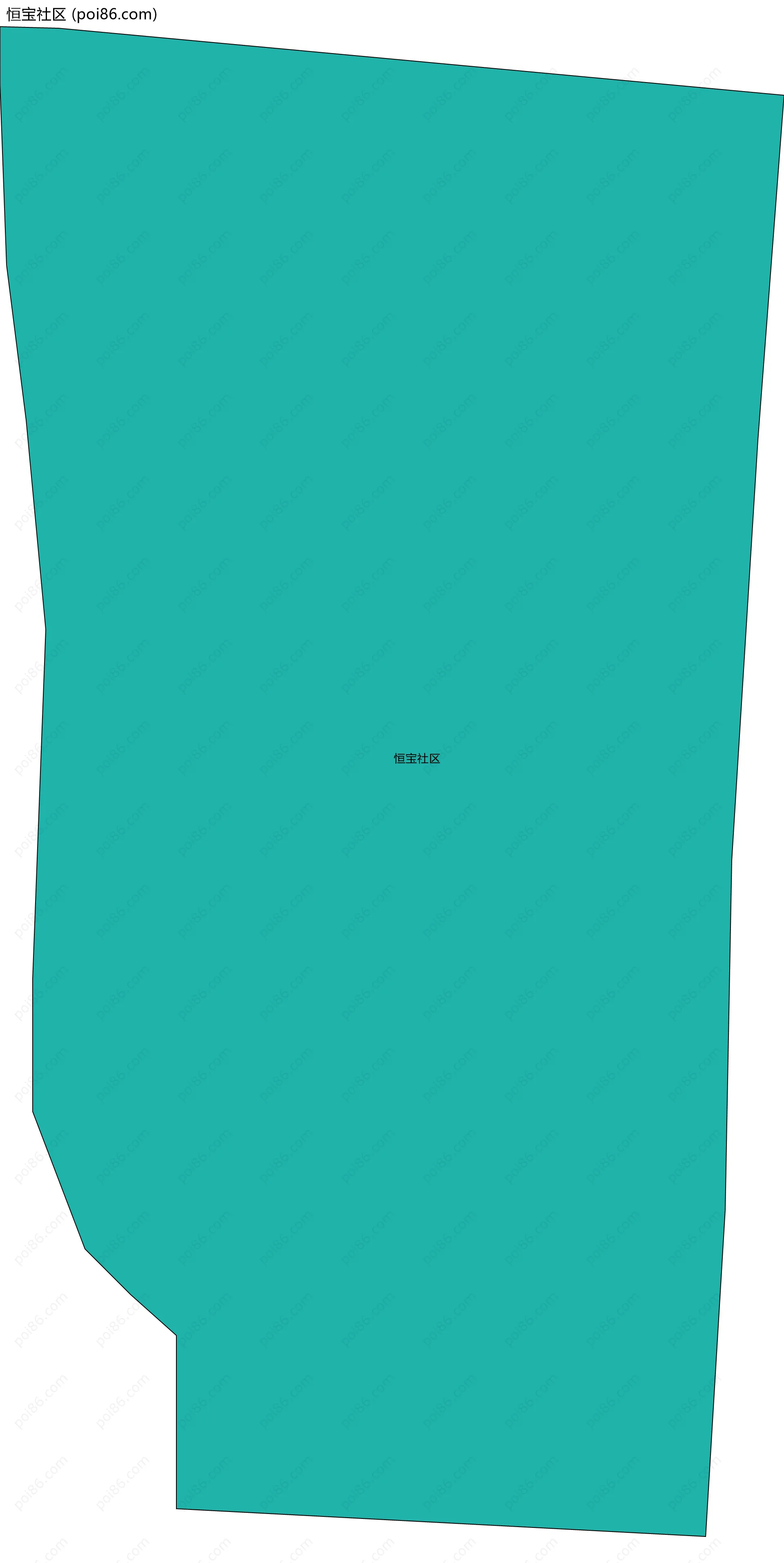 恒宝社区边界地图