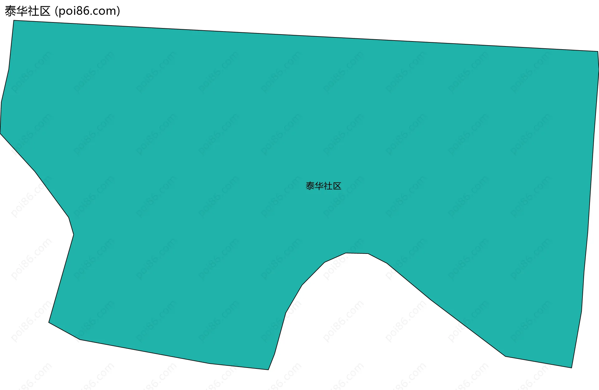 泰华社区边界地图