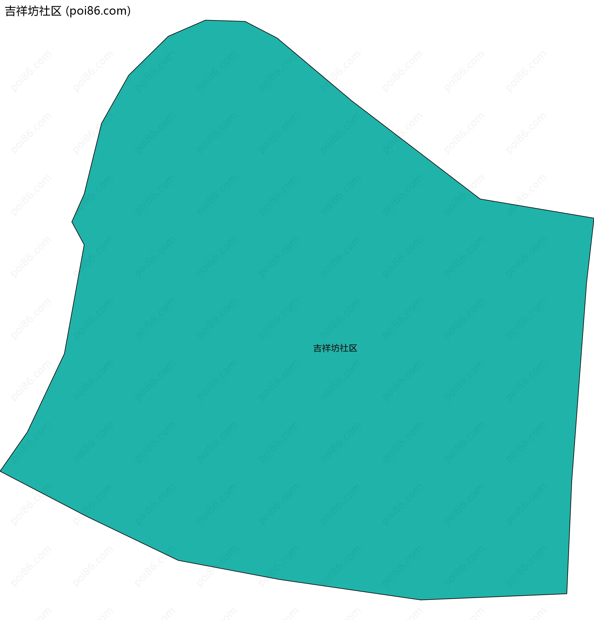 吉祥坊社区边界地图