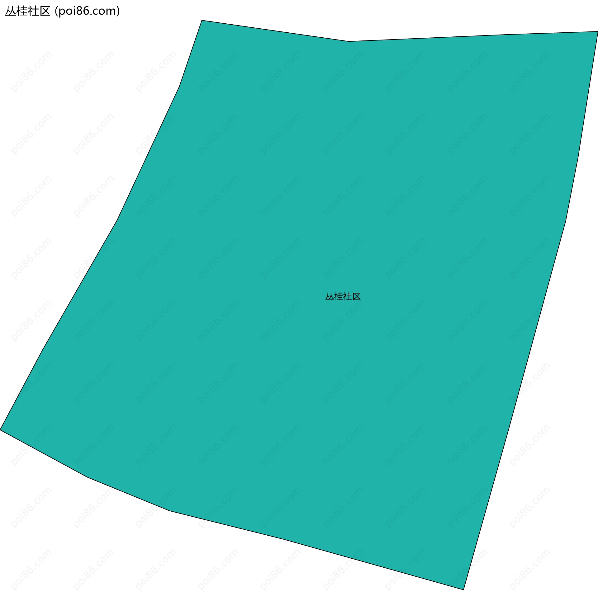 丛桂社区边界地图