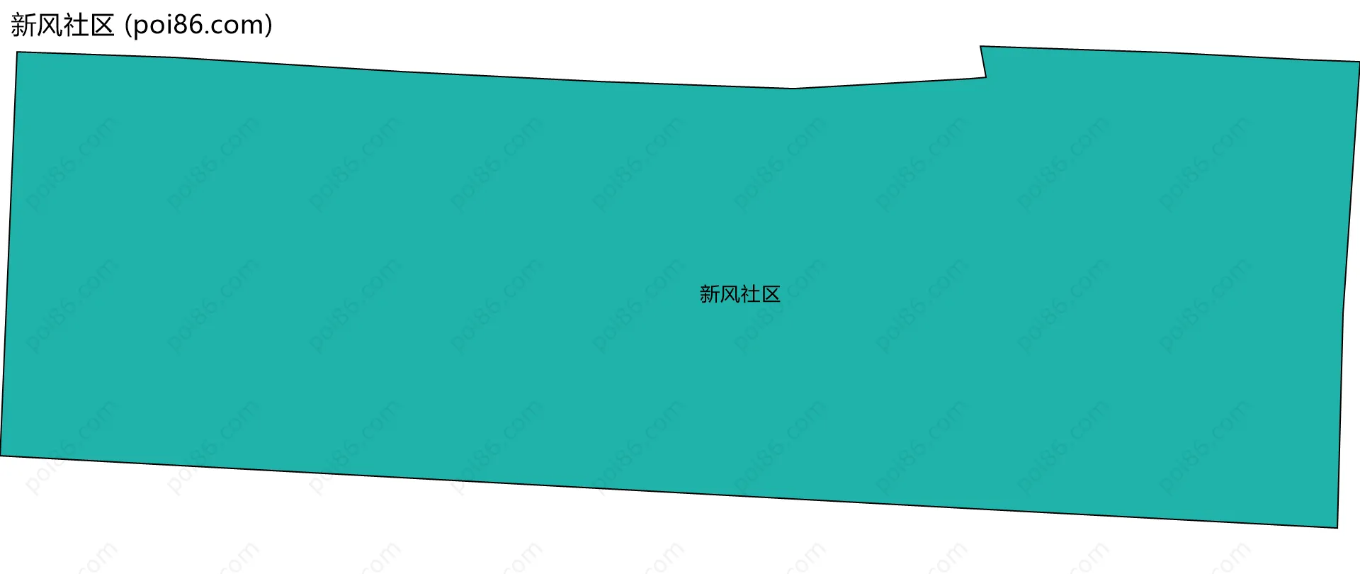 新风社区边界地图