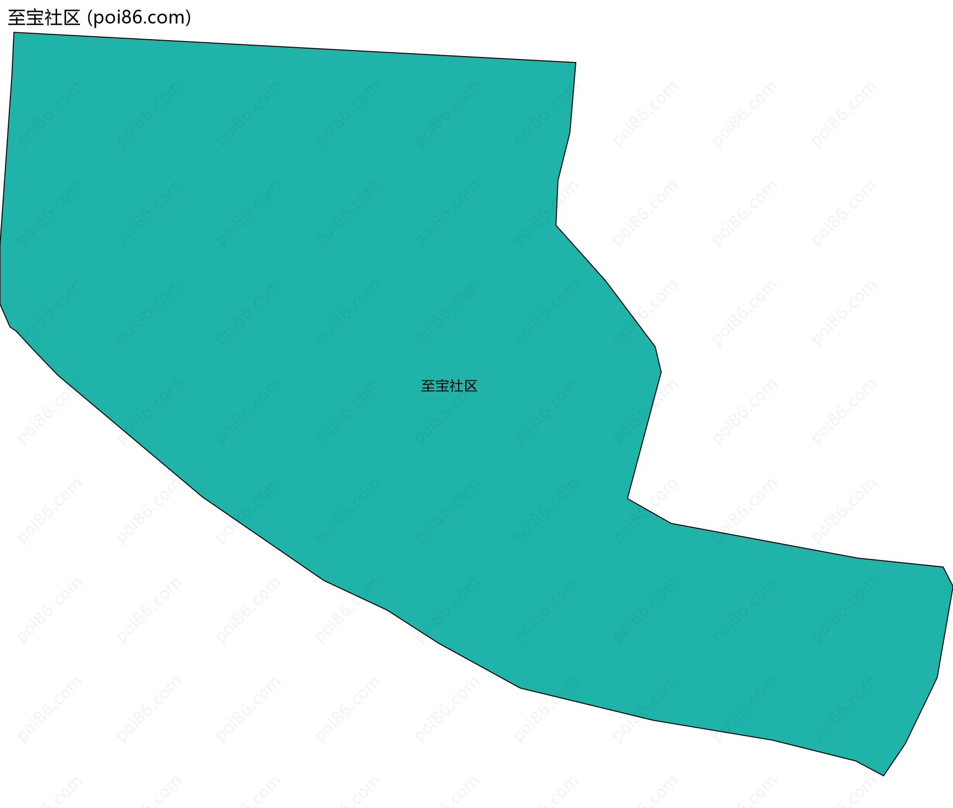 至宝社区边界地图