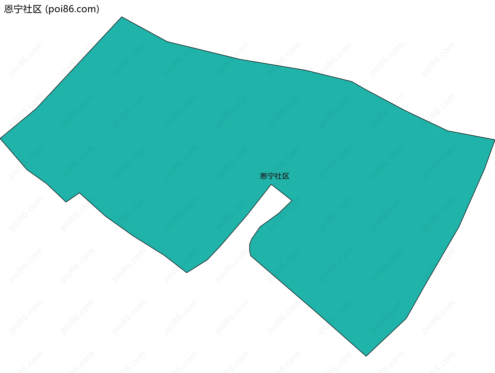 恩宁社区边界地图