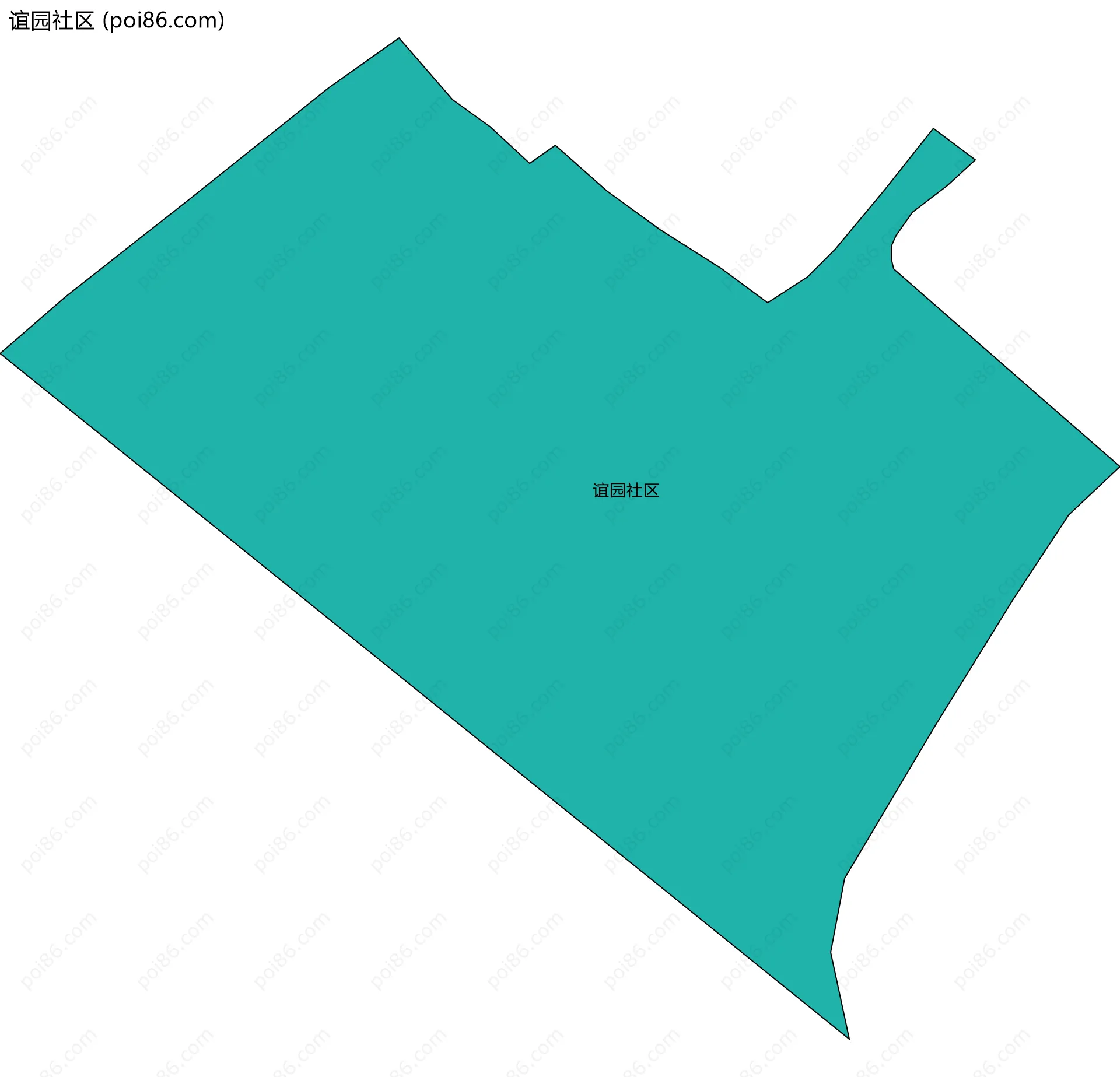 谊园社区边界地图