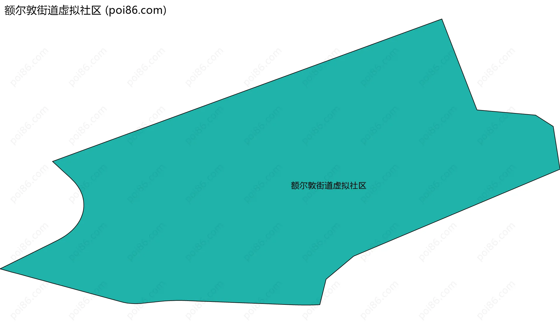 额尔敦街道虚拟社区边界地图