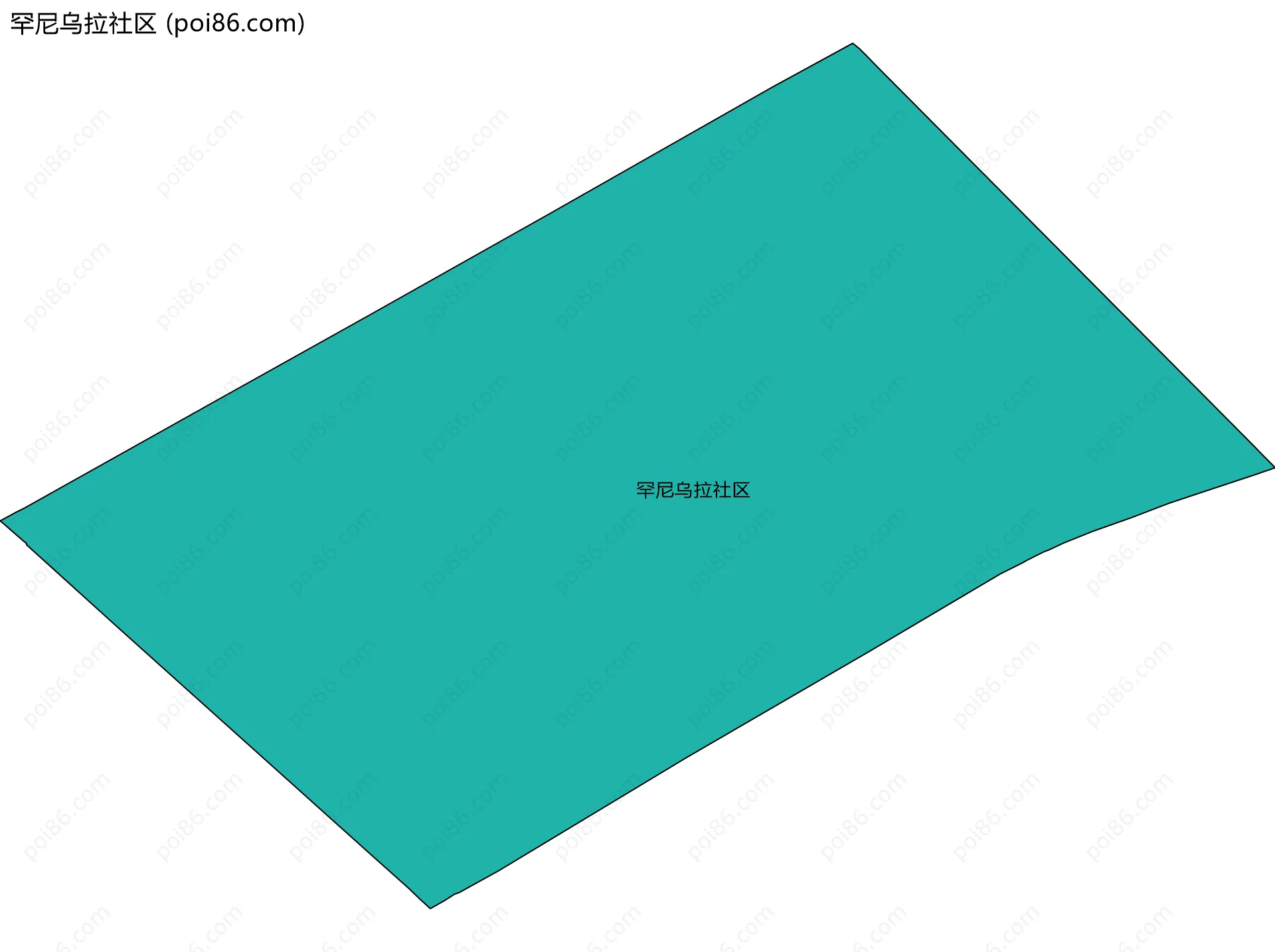 罕尼乌拉社区边界地图