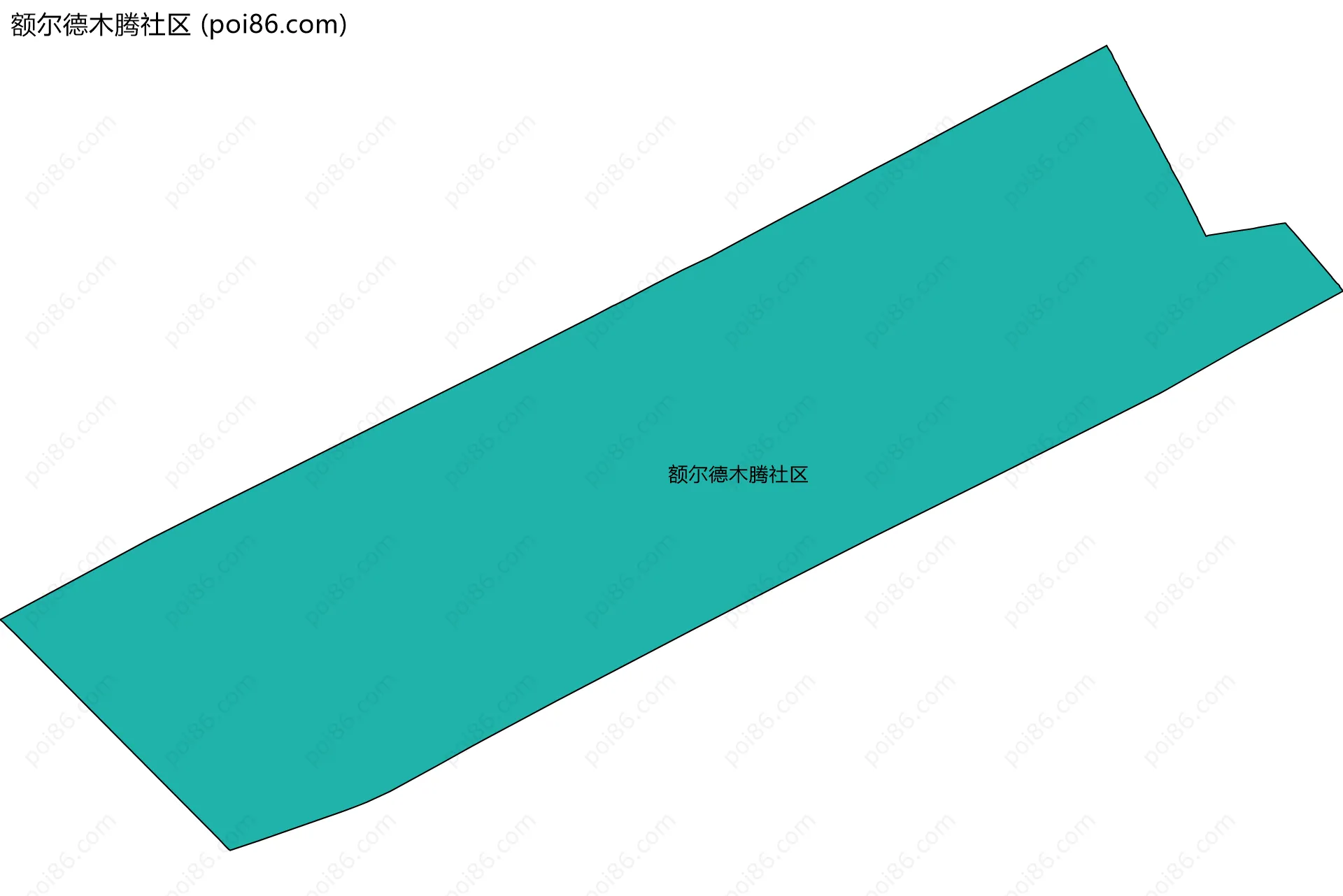 额尔德木腾社区边界地图