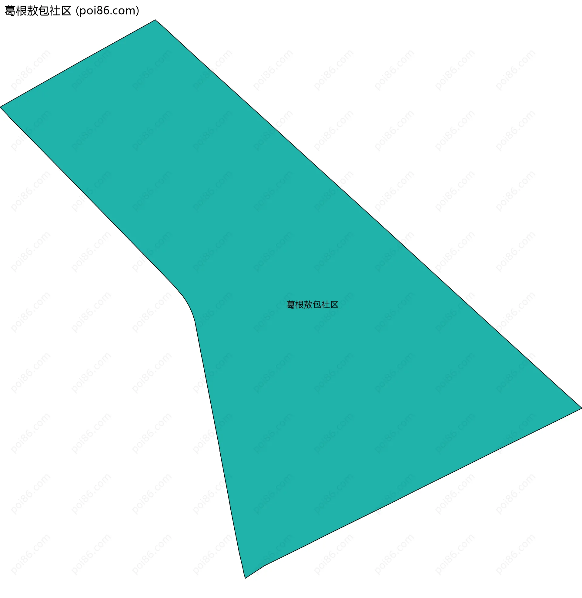 葛根敖包社区边界地图