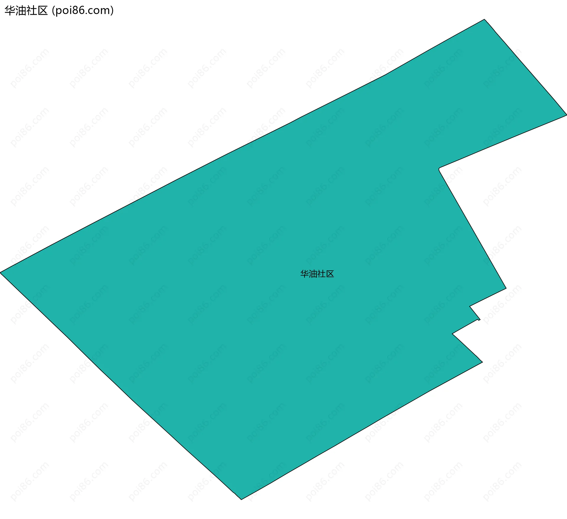 华油社区边界地图