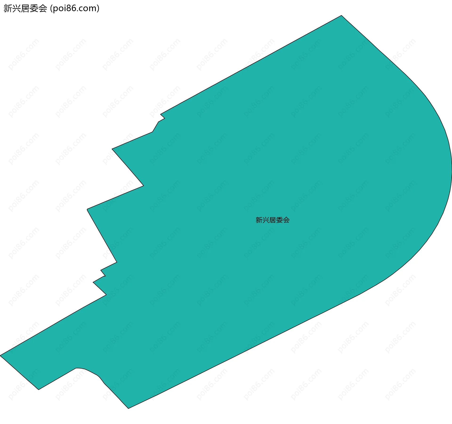 新兴居委会边界地图