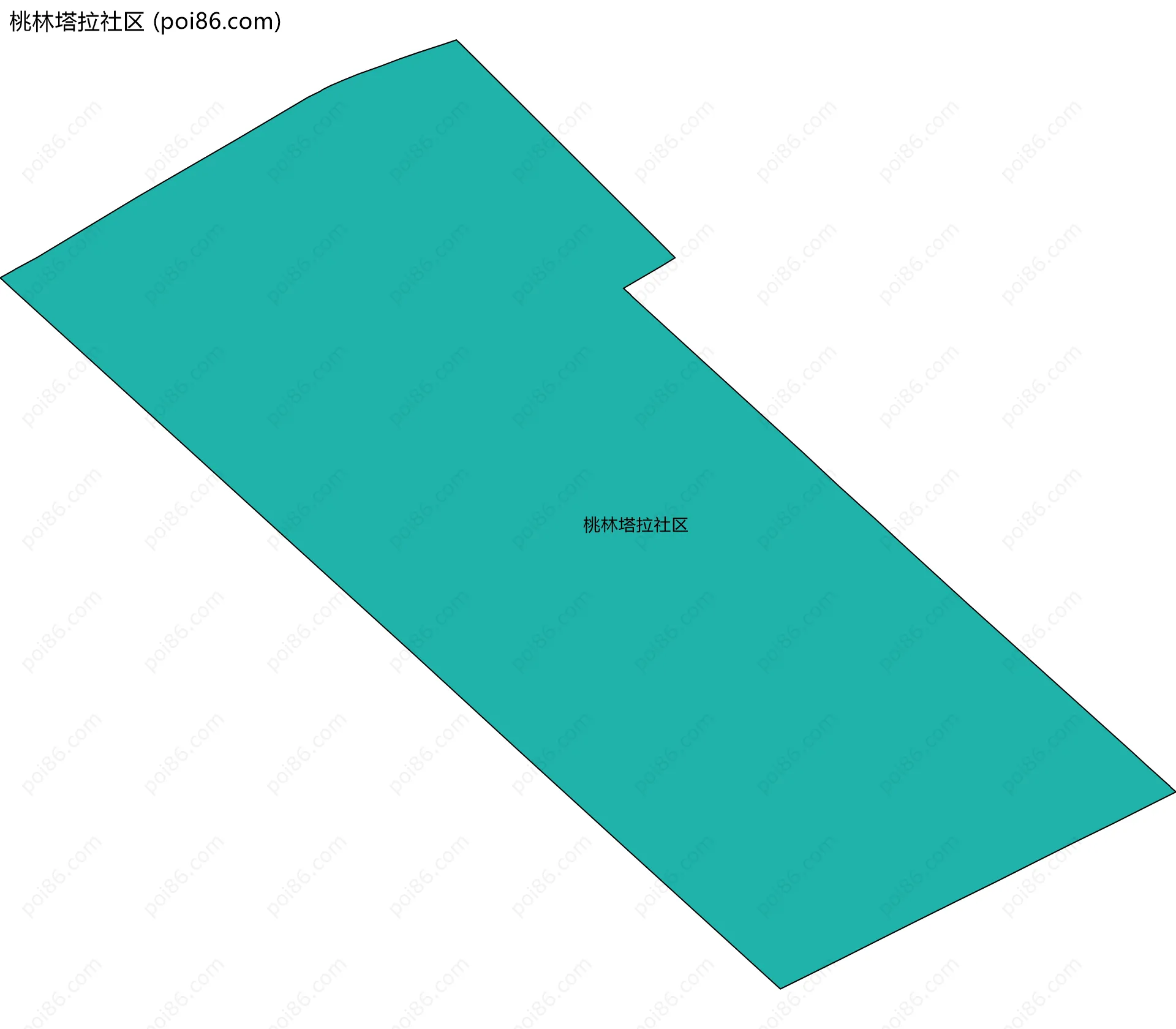 桃林塔拉社区边界地图