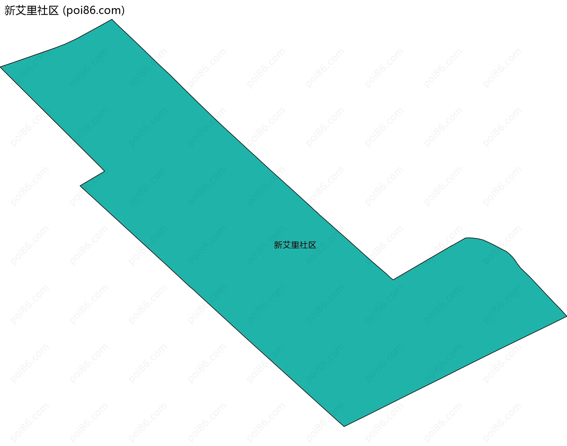 新艾里社区边界地图