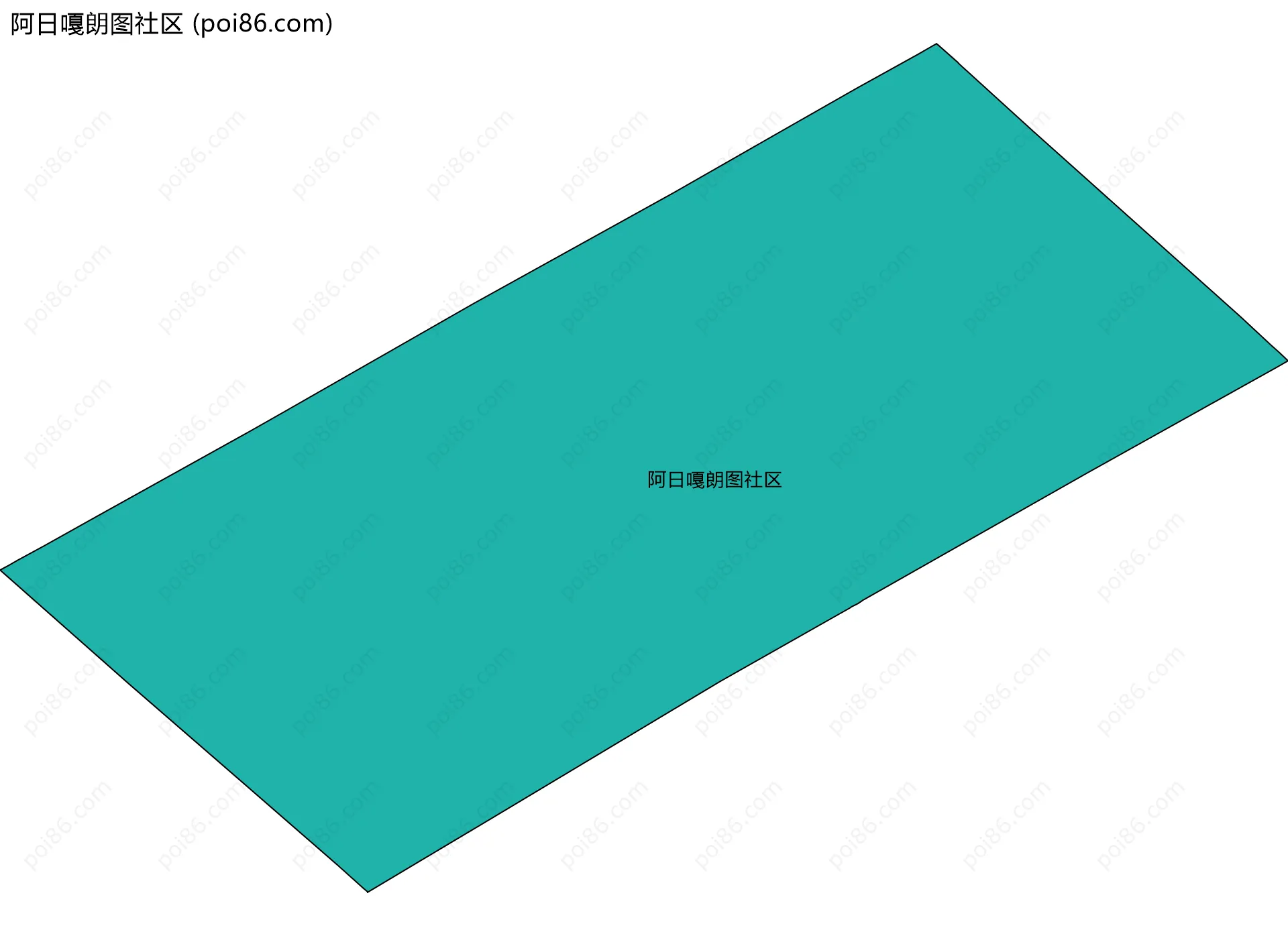 阿日嘎朗图社区边界地图