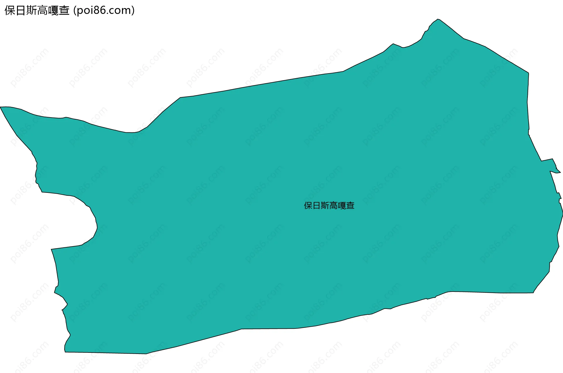 保日斯高嘎查边界地图