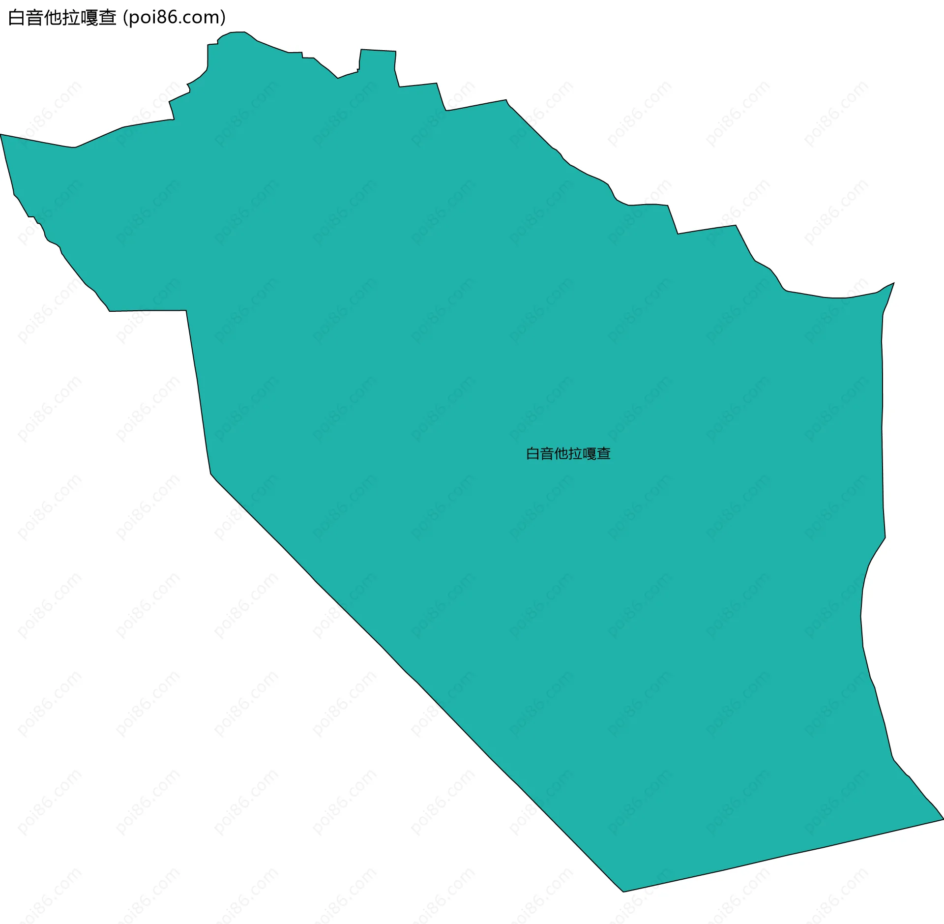 白音他拉嘎查边界地图