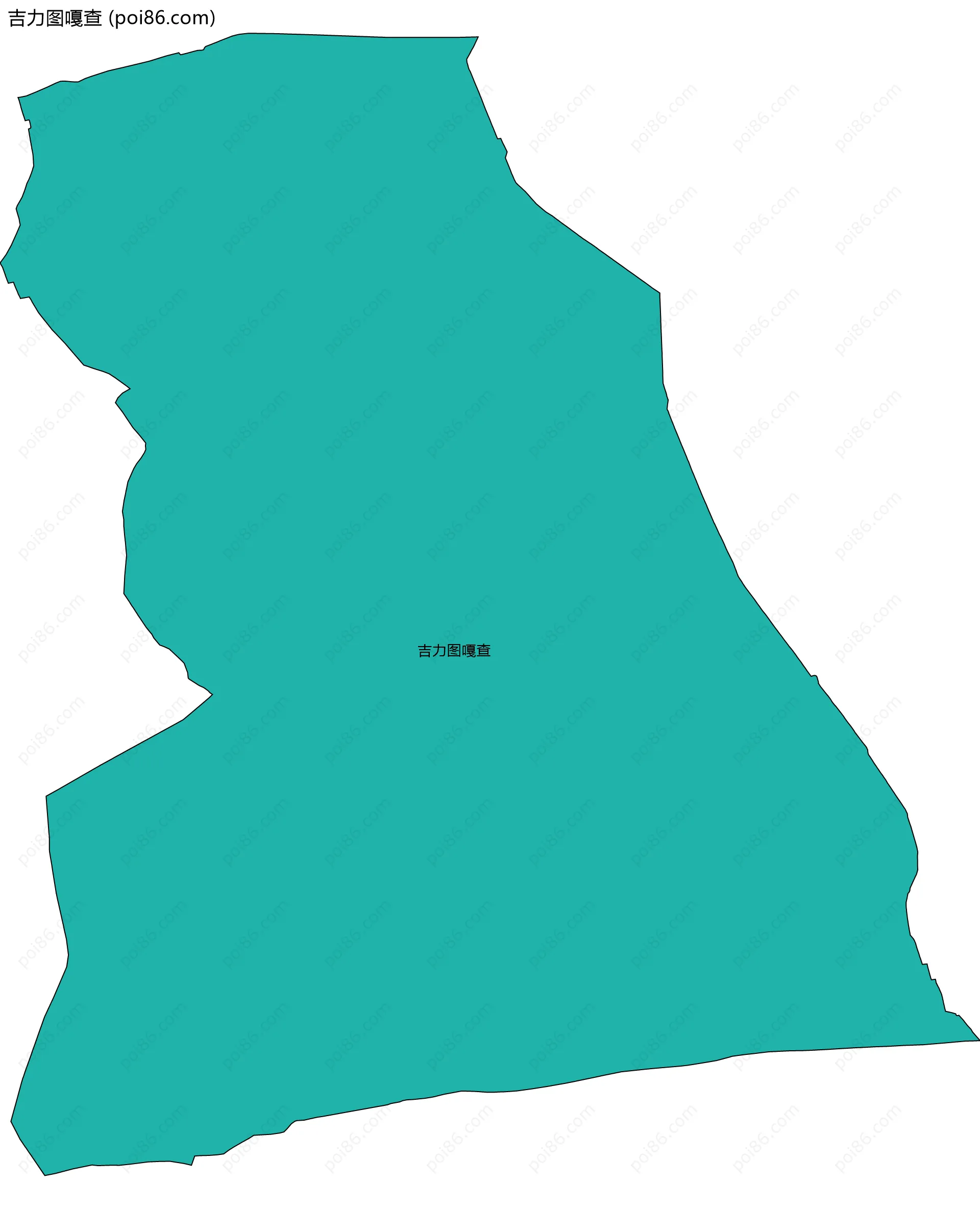 吉力图嘎查边界地图