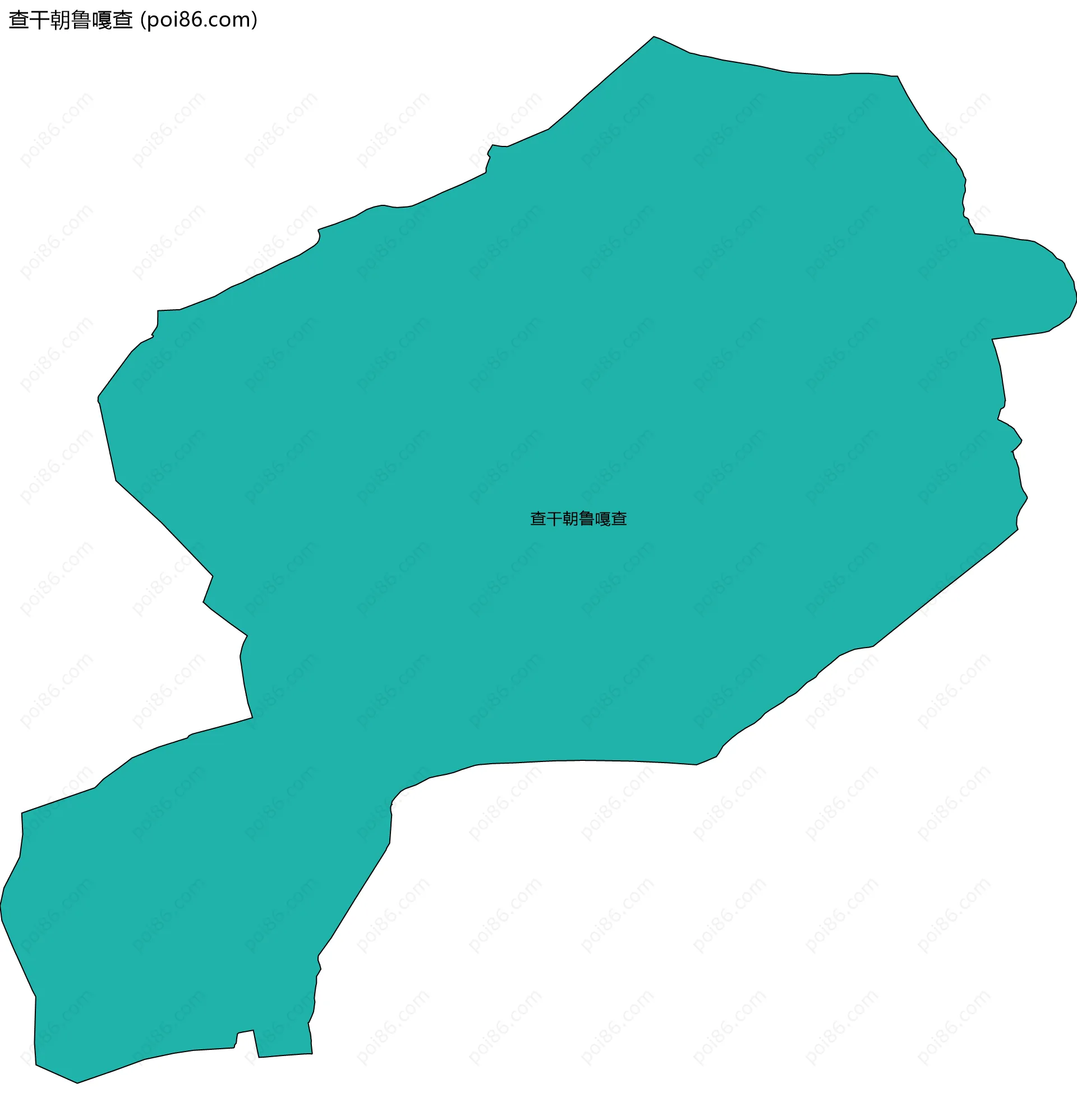 查干朝鲁嘎查边界地图