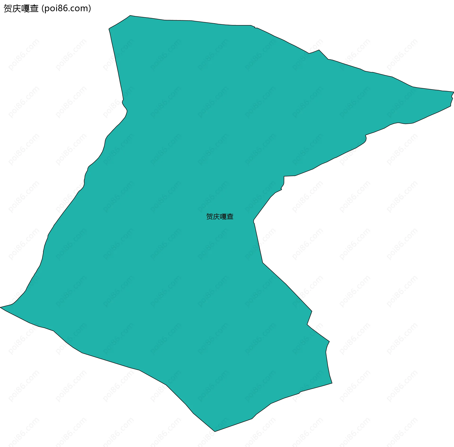 贺庆嘎查边界地图