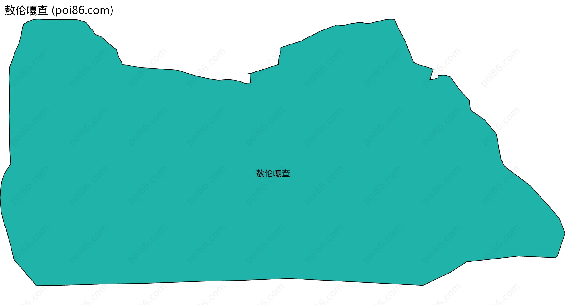 敖伦嘎查边界地图