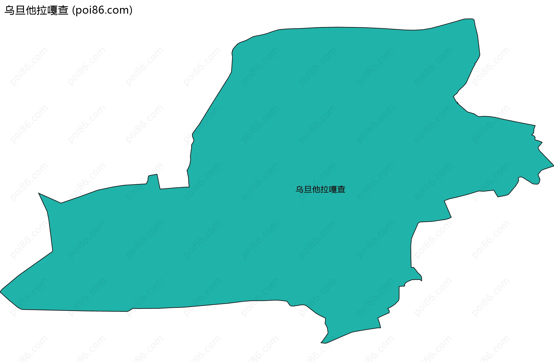 乌旦他拉嘎查边界地图