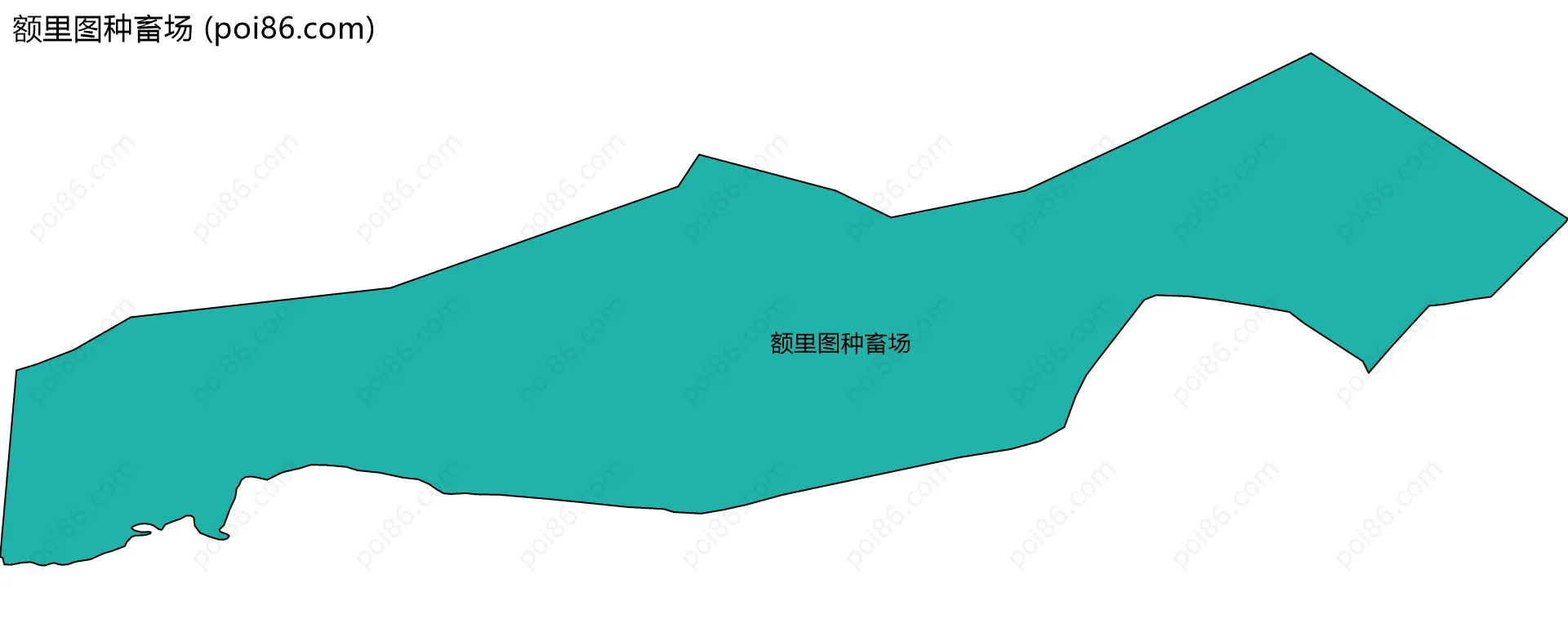 额里图种畜场边界地图(五级行政区划)