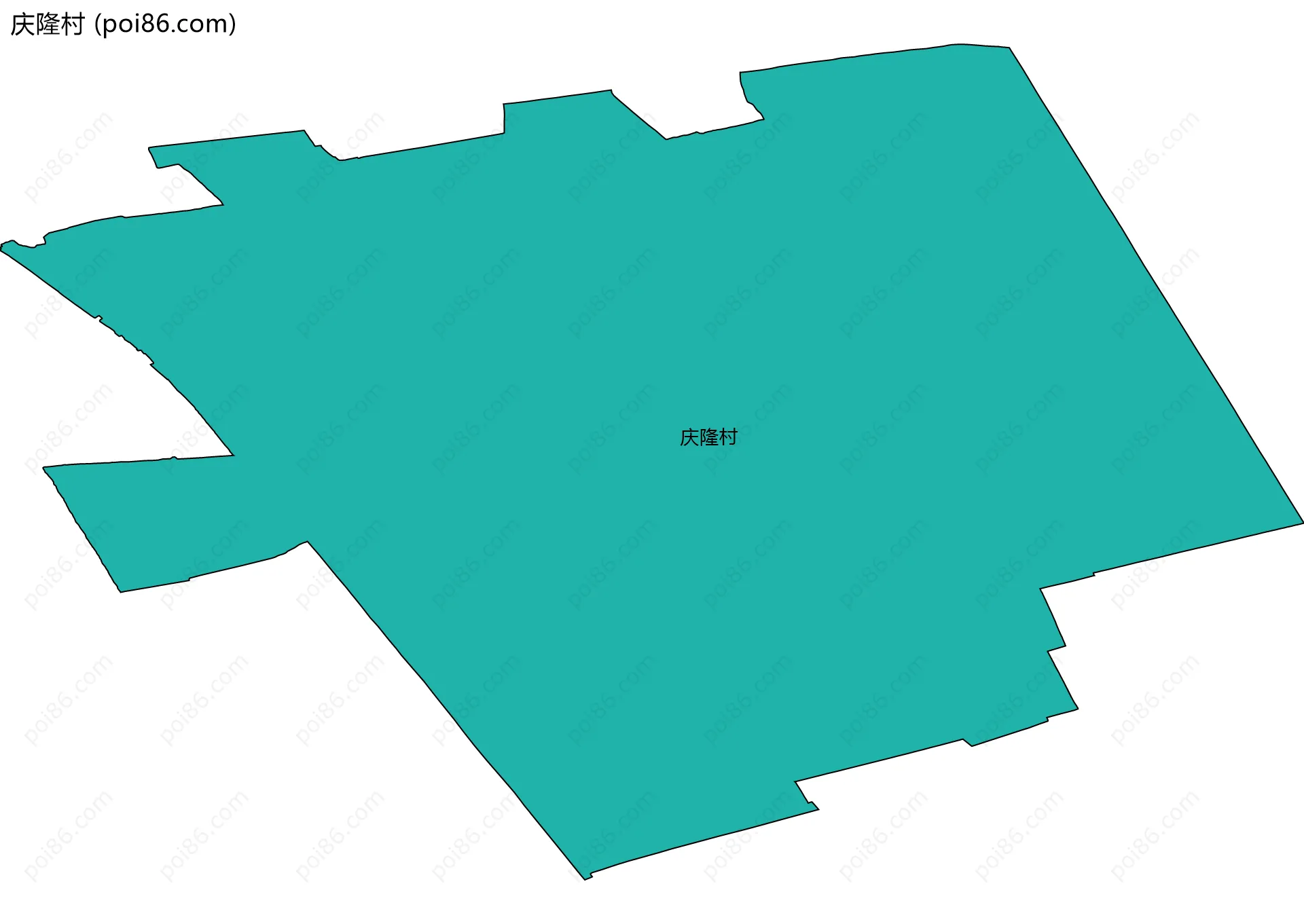 庆隆村边界地图