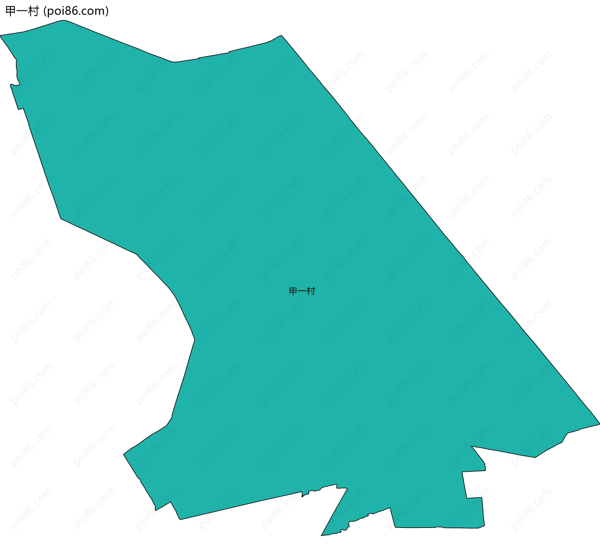 甲一村边界地图