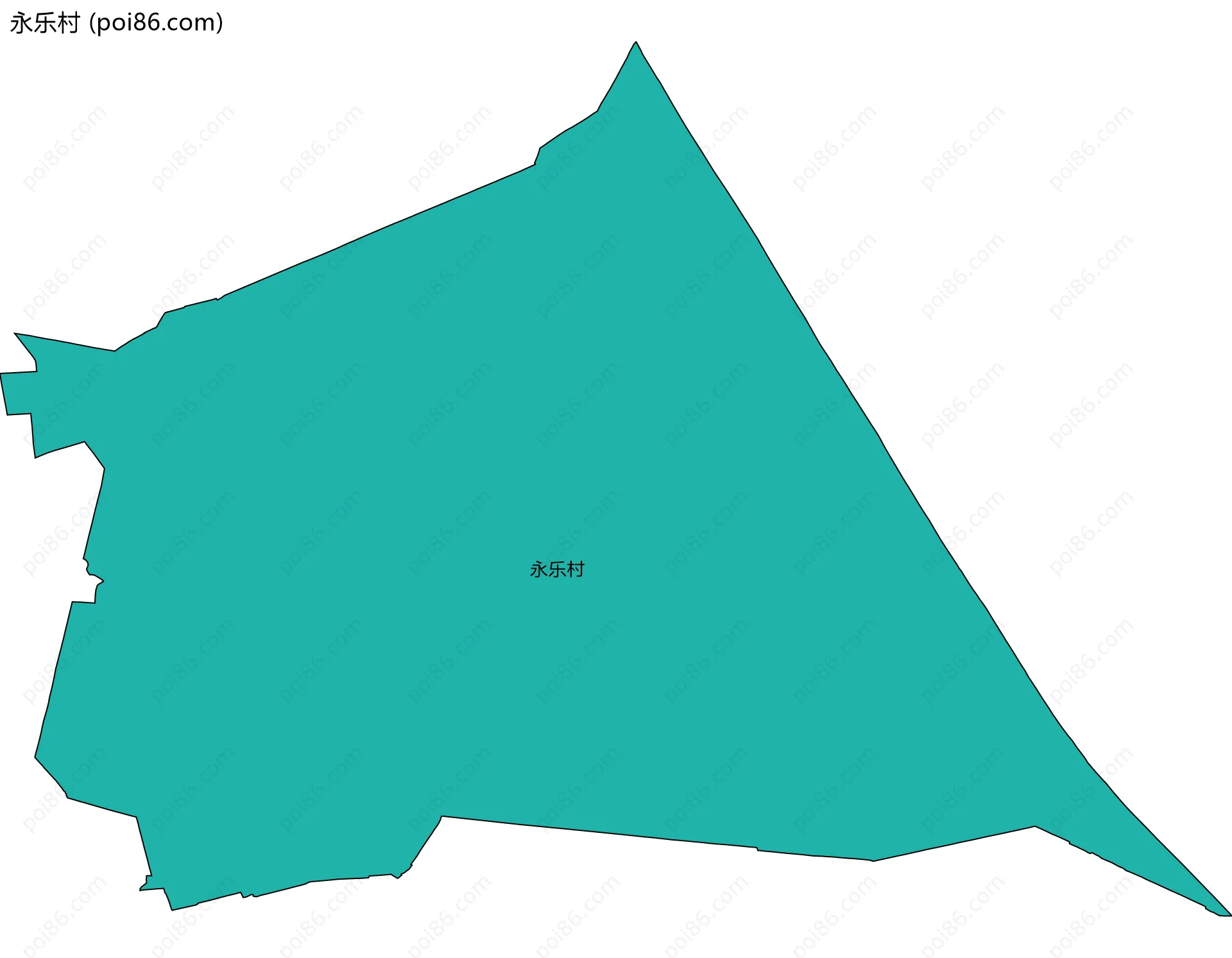 永乐村边界地图