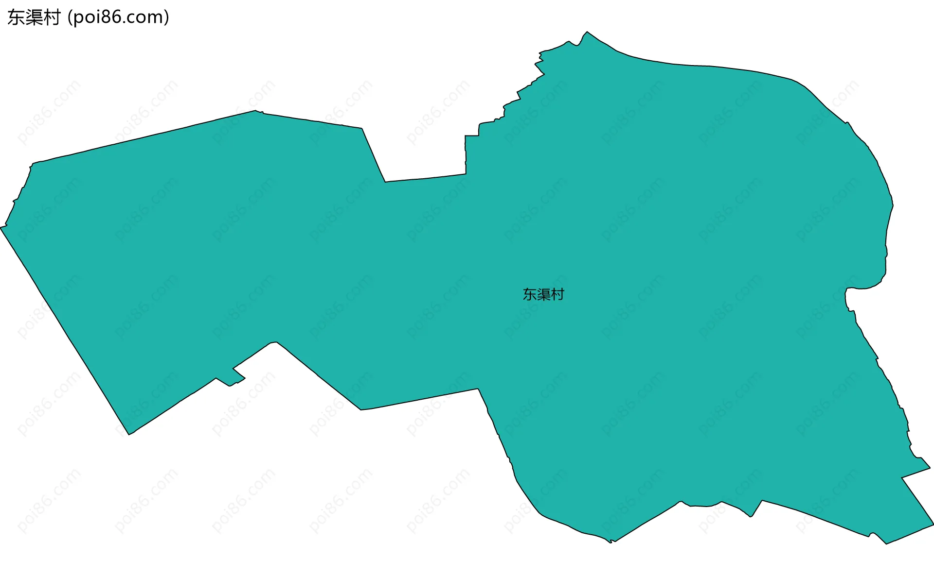 东渠村边界地图