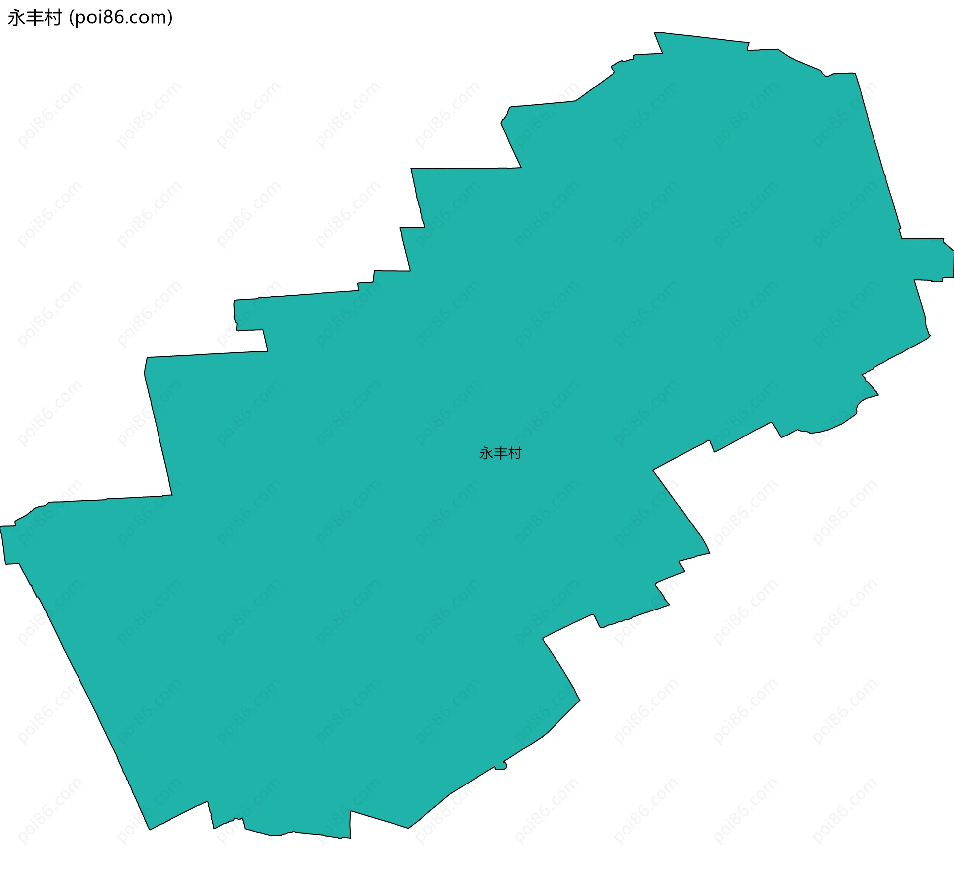 永丰村边界地图