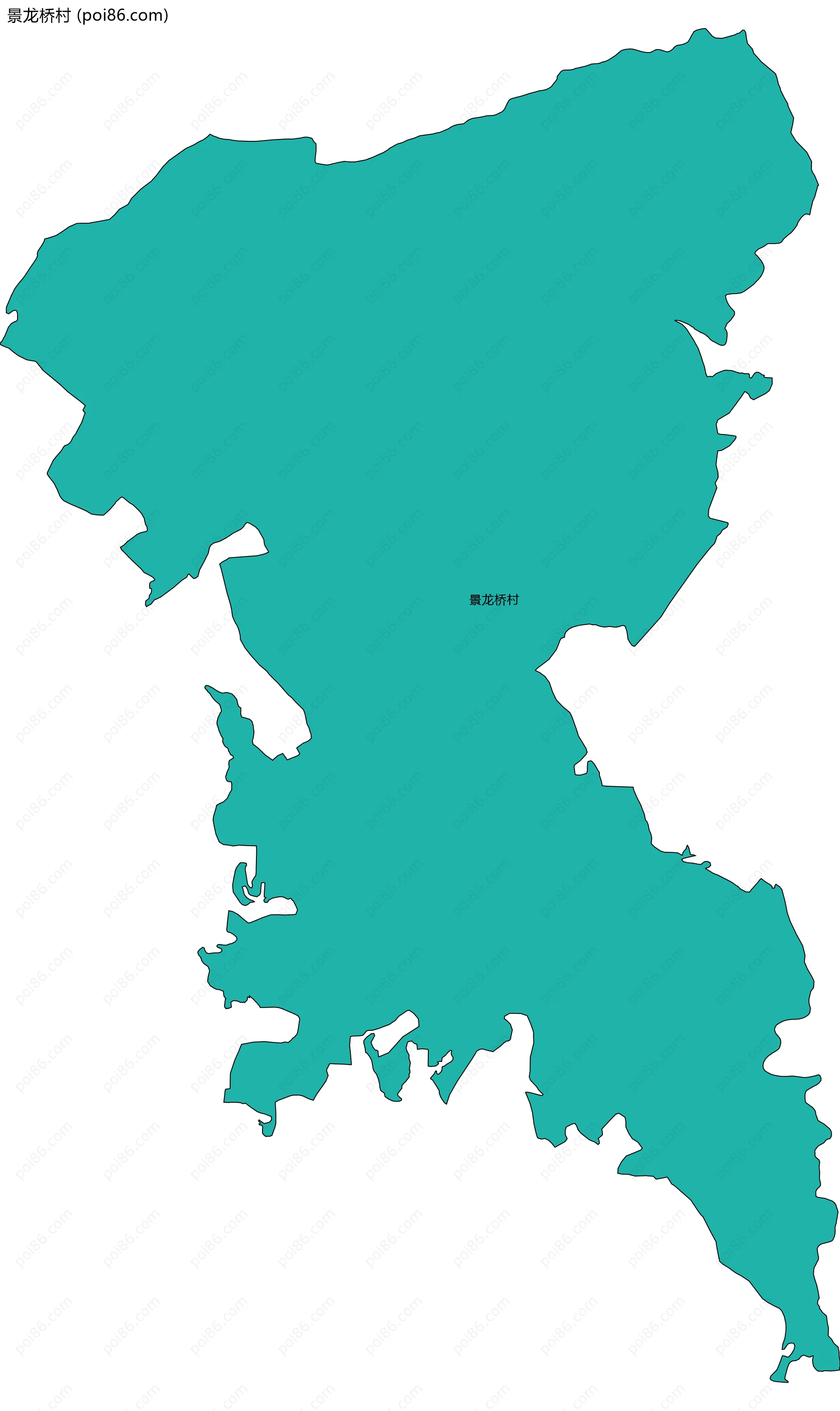 景龙桥村边界地图