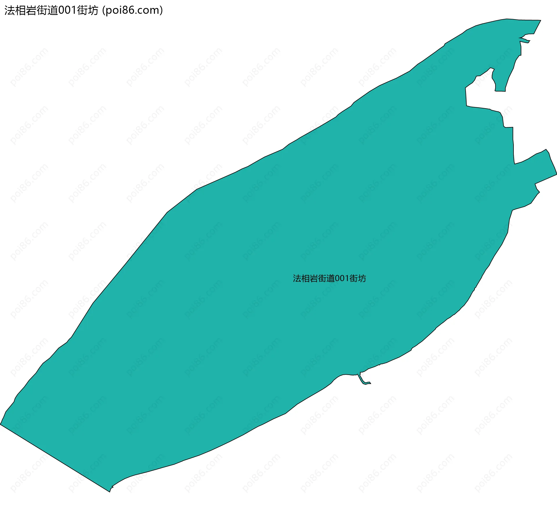 法相岩街道001街坊边界地图