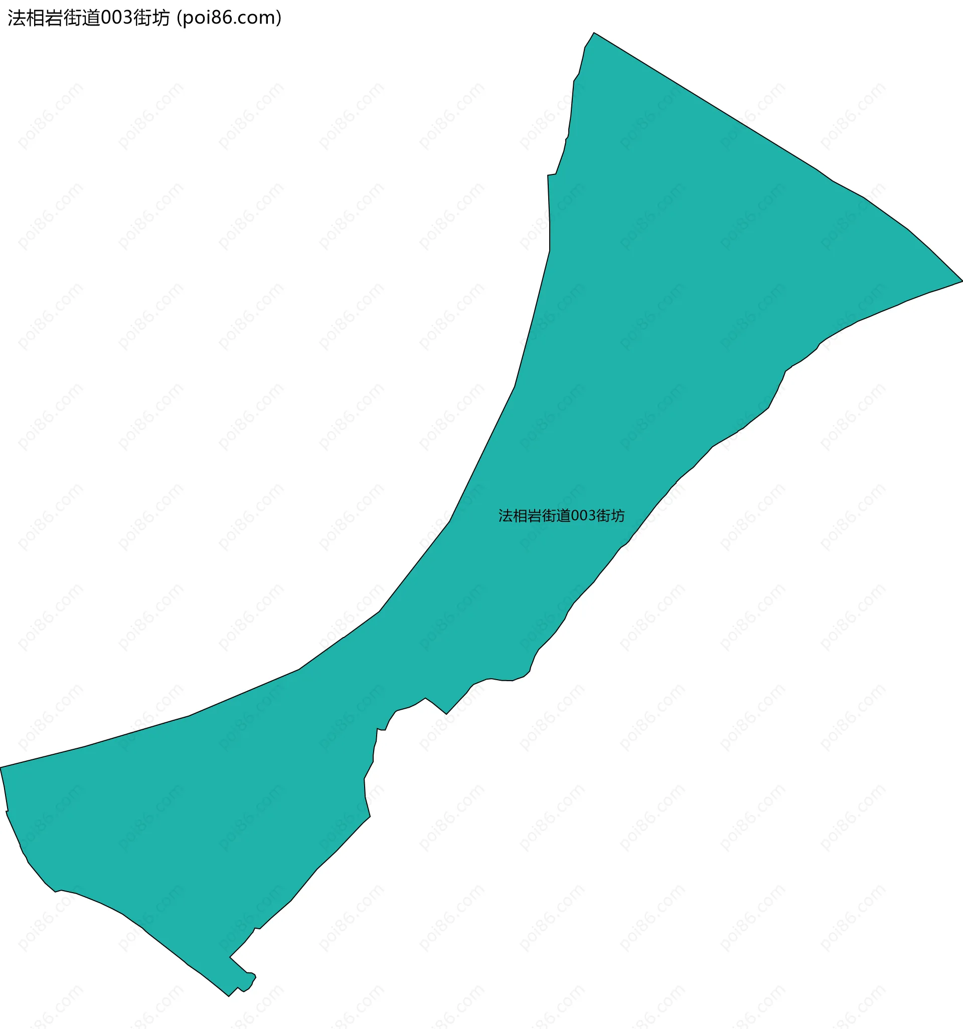 法相岩街道003街坊边界地图