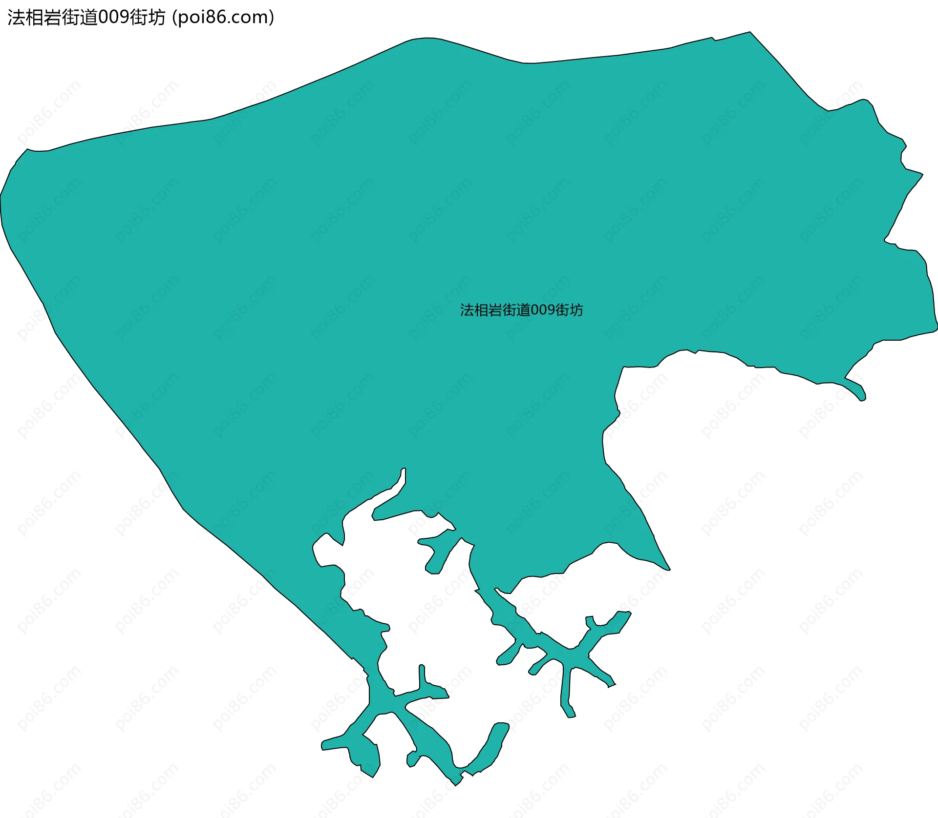 法相岩街道009街坊边界地图