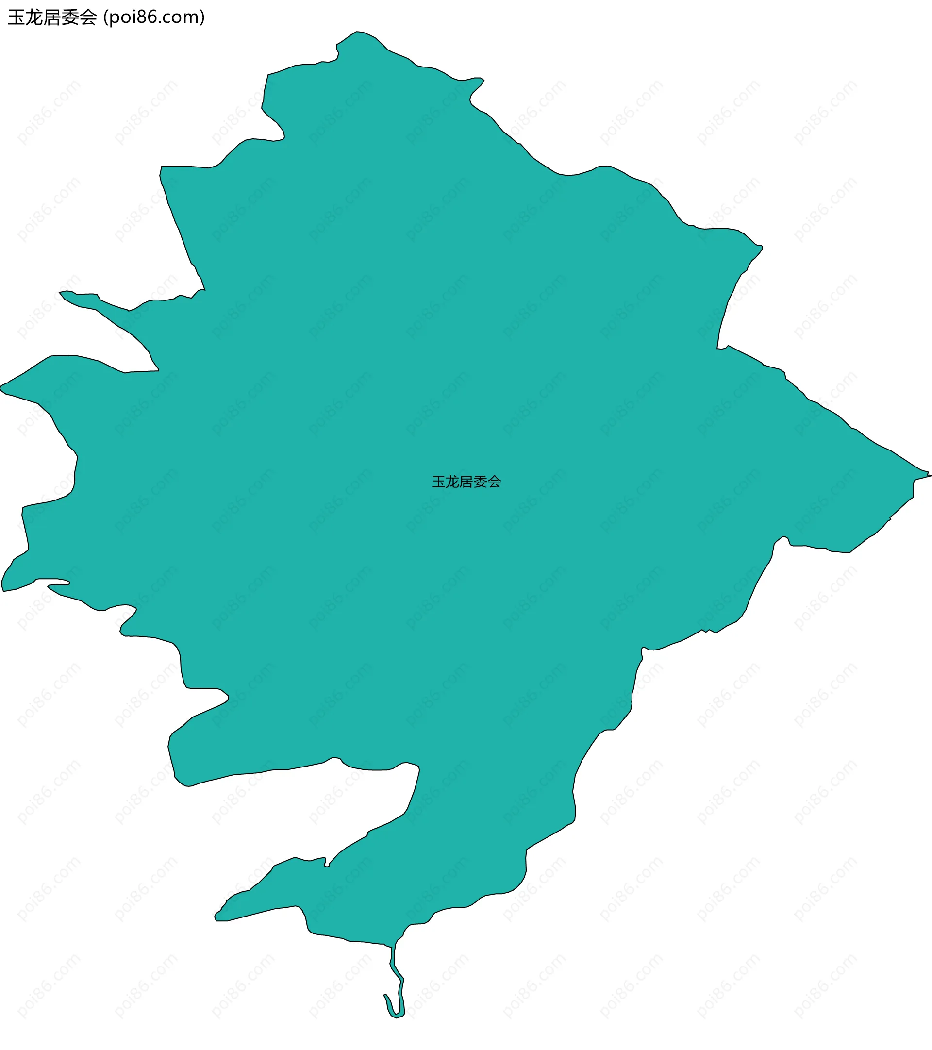 玉龙居委会边界地图