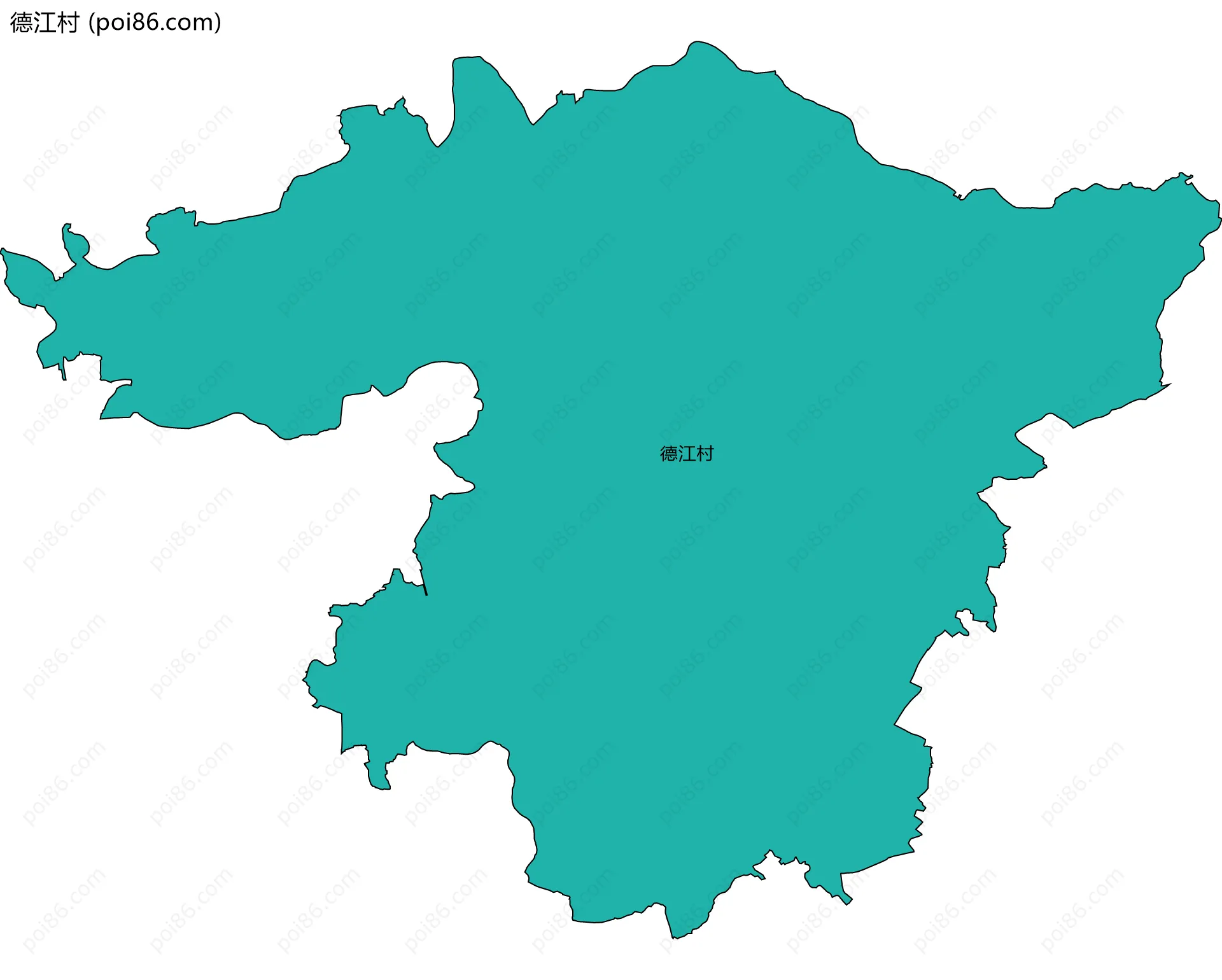 德江村边界地图