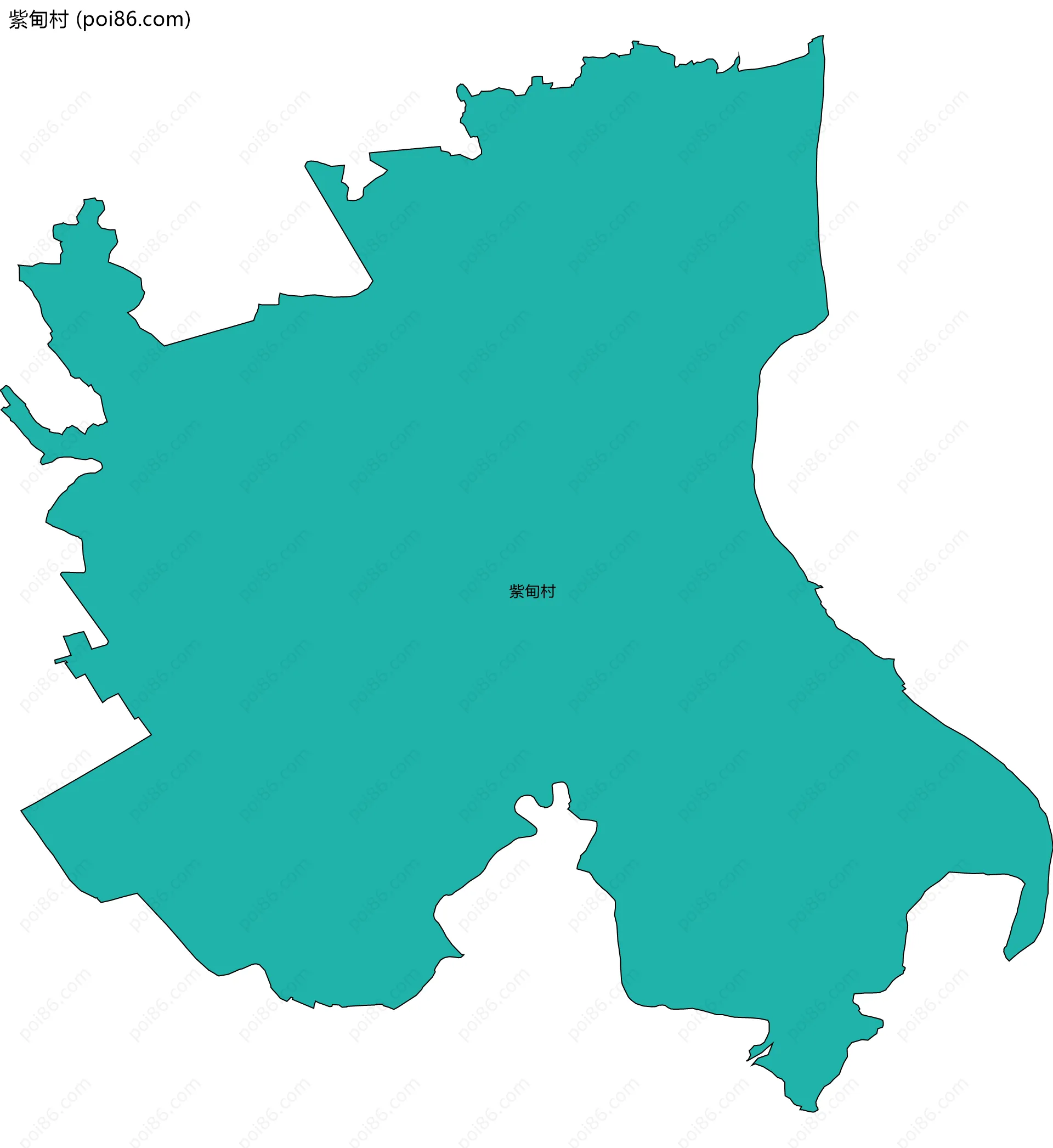 紫甸村边界地图