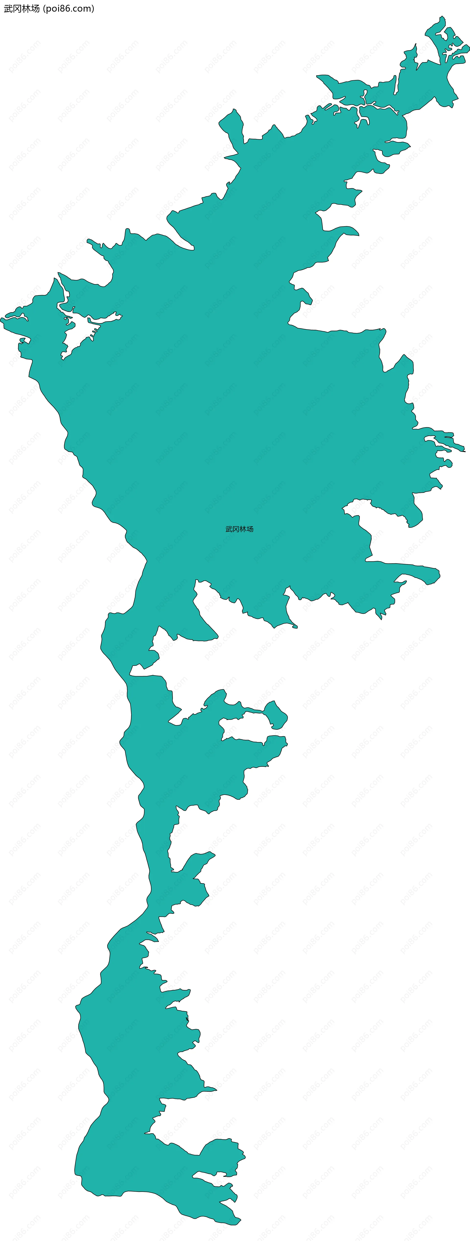 武冈林场边界地图