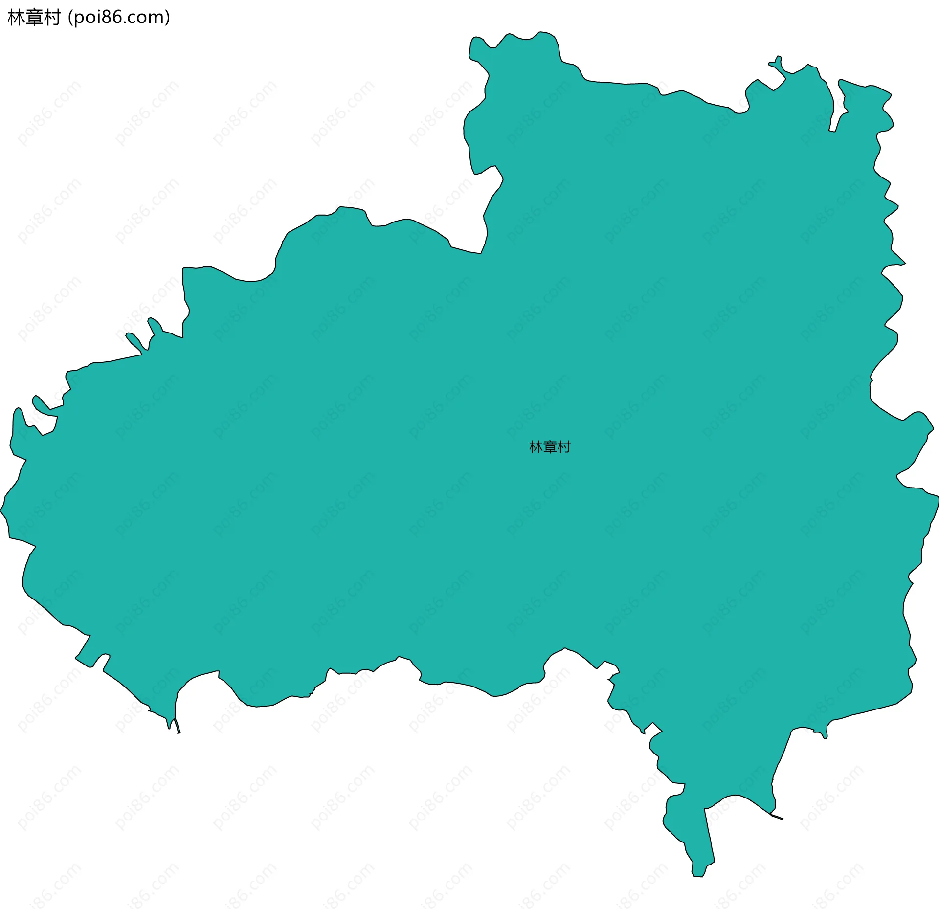 林章村边界地图