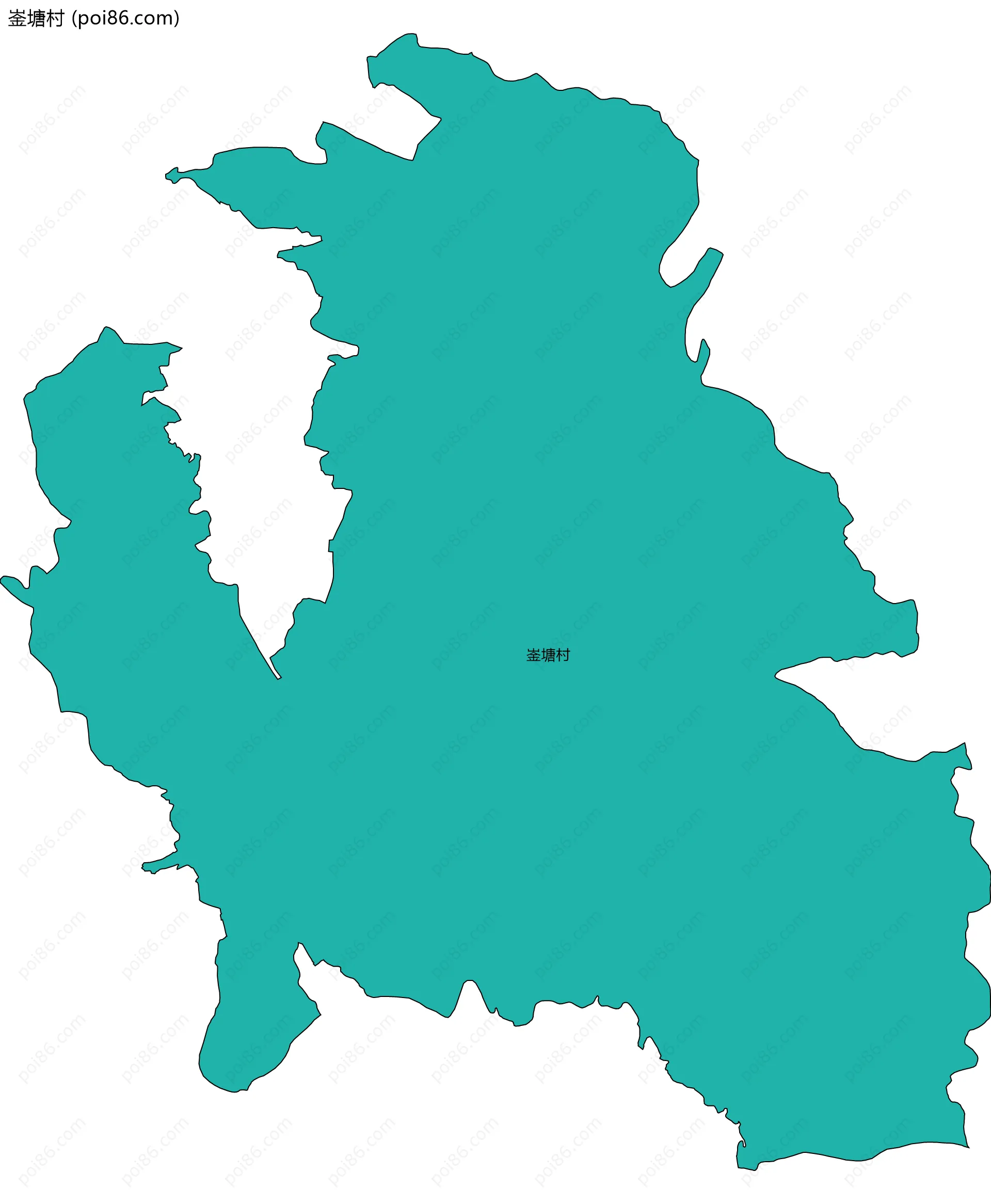 崟塘村边界地图