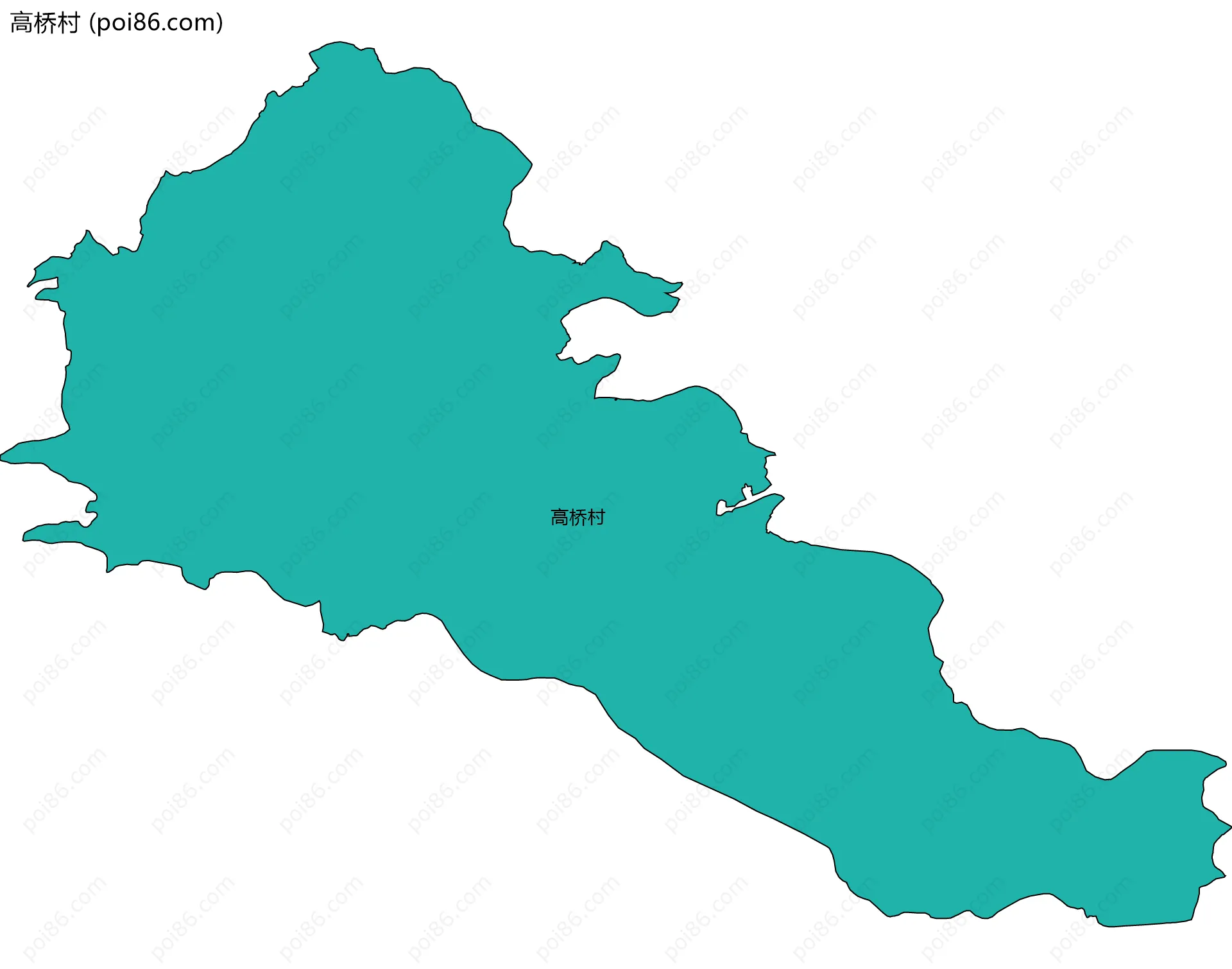 高桥村边界地图