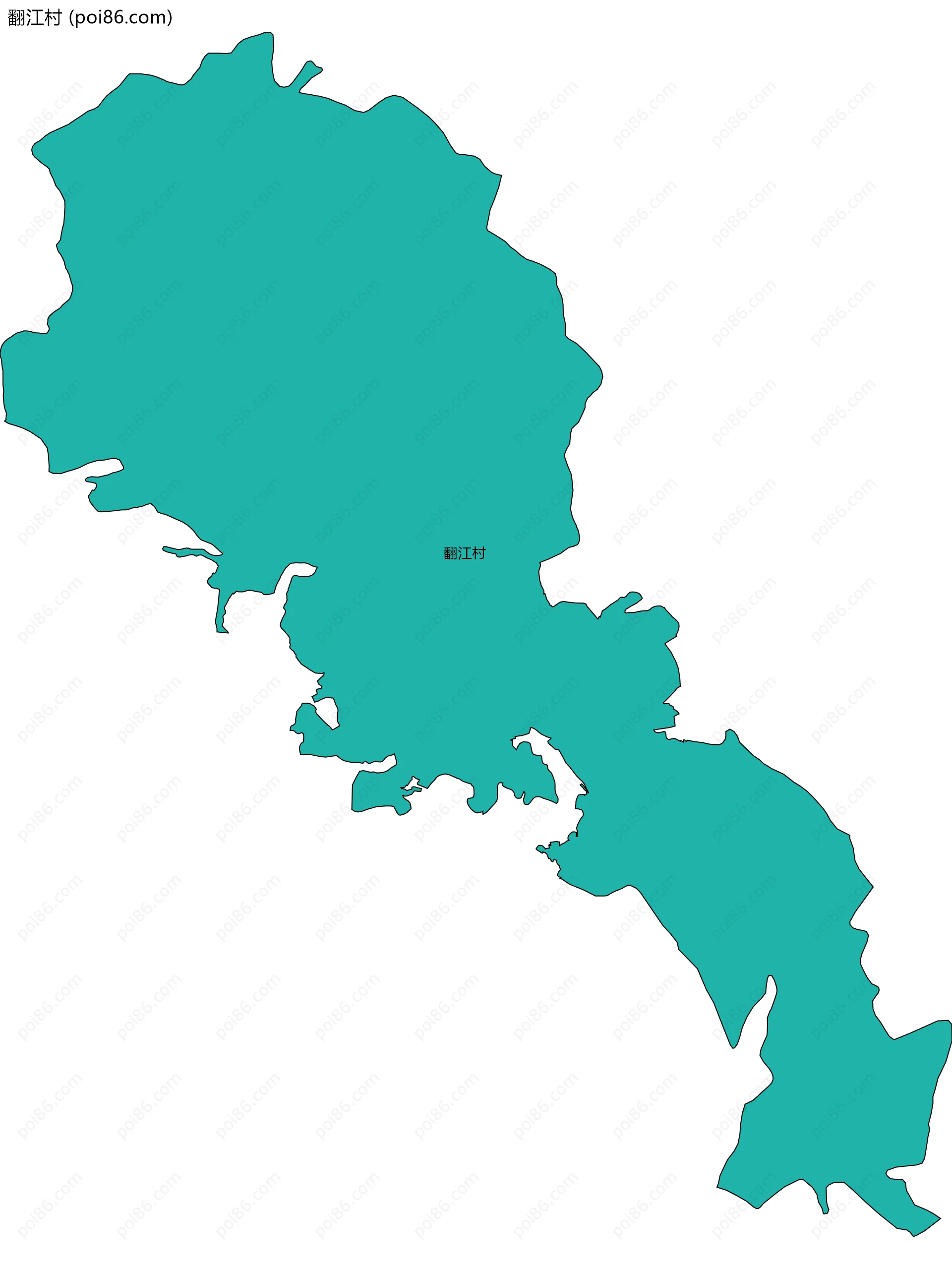 翻江村边界地图