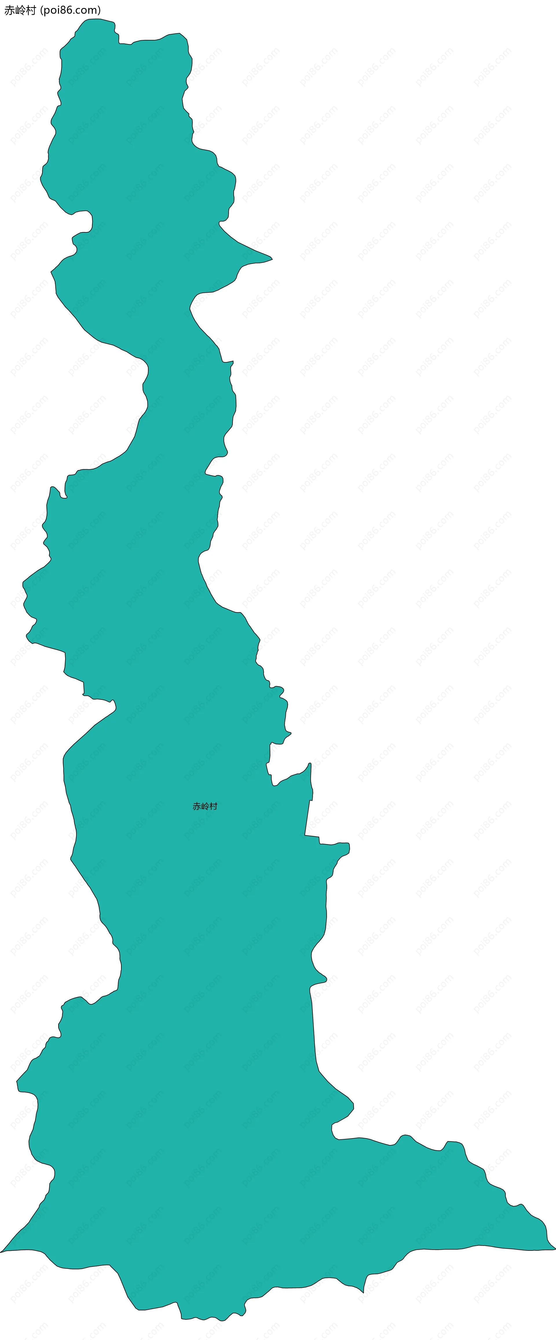 赤岭村边界地图