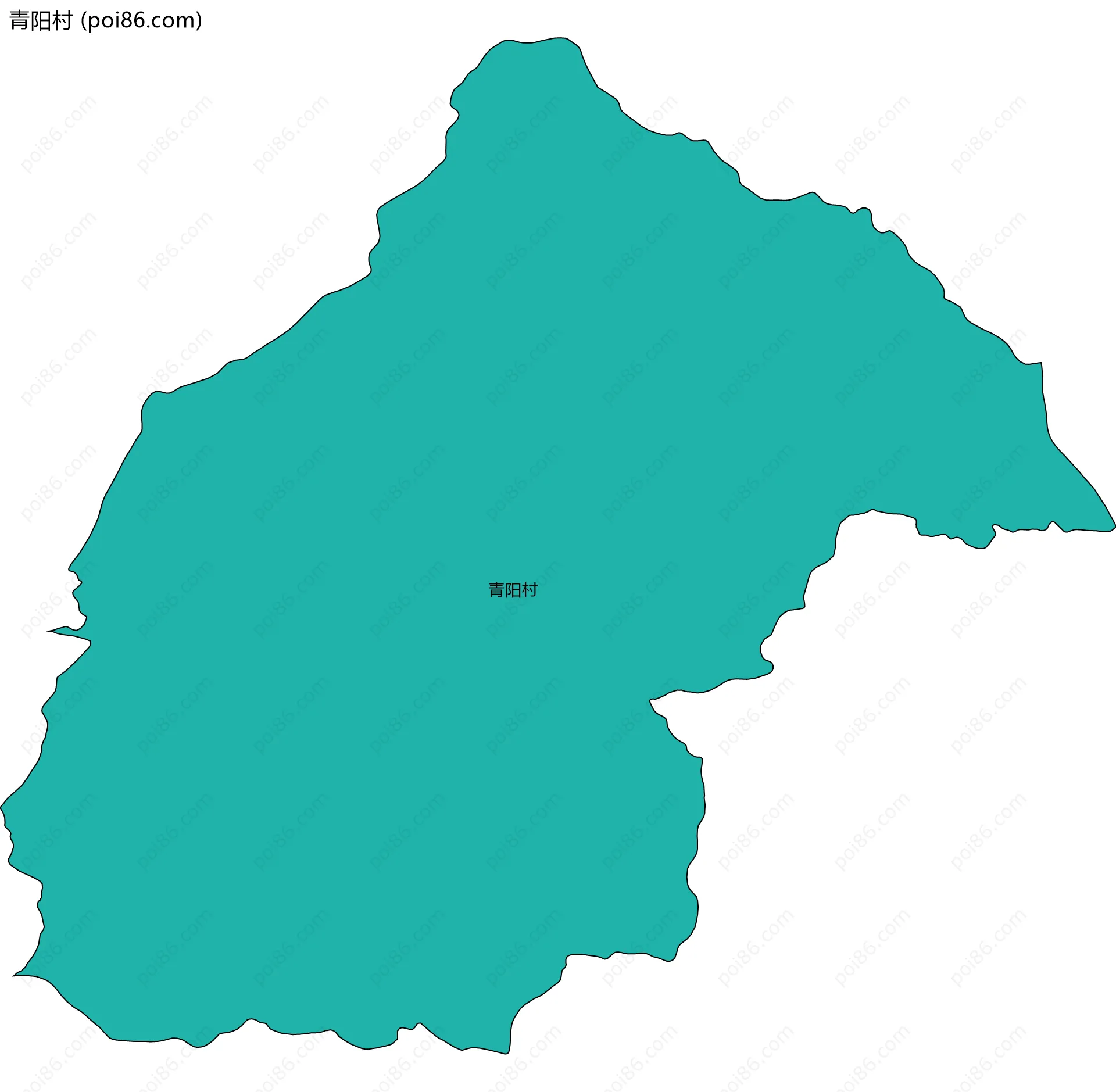 青阳村边界地图