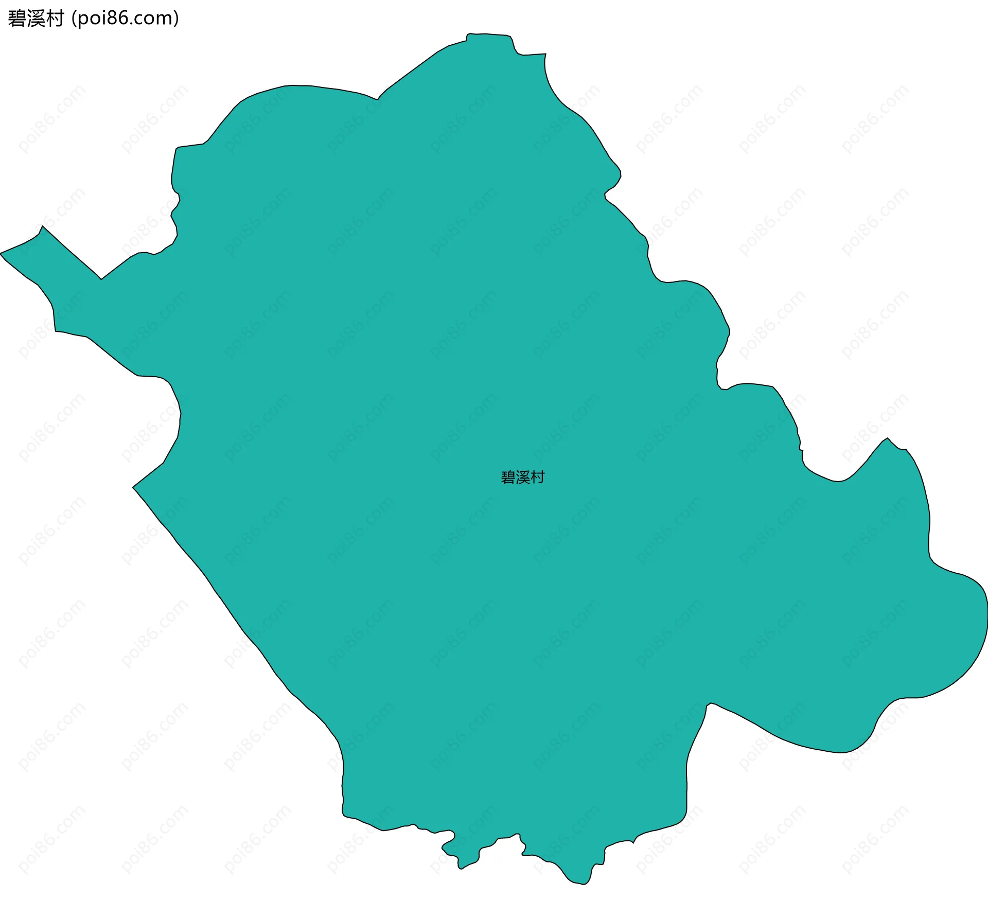 碧溪村边界地图