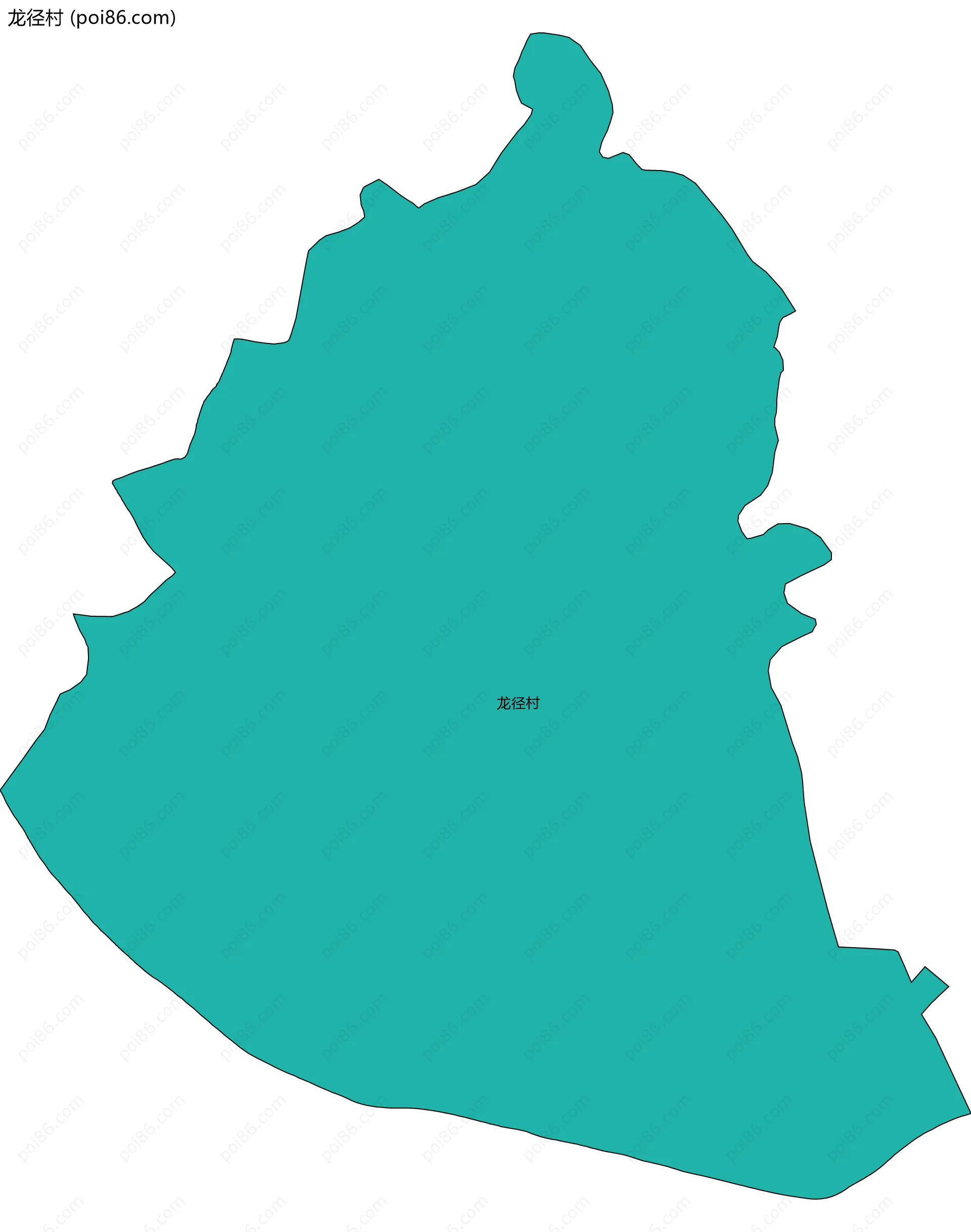 龙径村边界地图