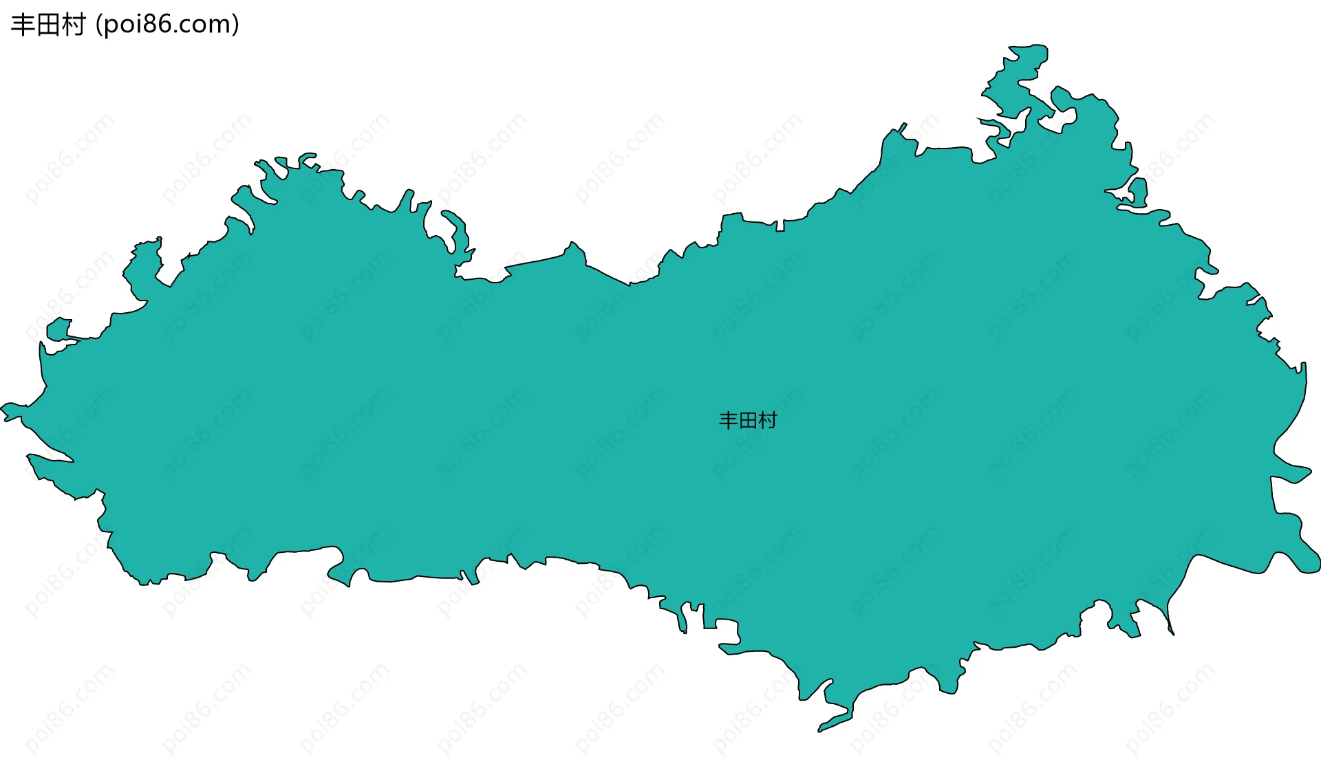 丰田村边界地图